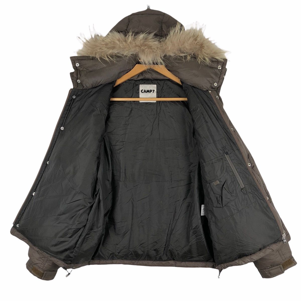 Japanese Brand Camp 7 Boulder Colorado Down Jacket Nylon Raccoon Fur Size US M / EU 48-50 / 2 - 7 Thumbnail