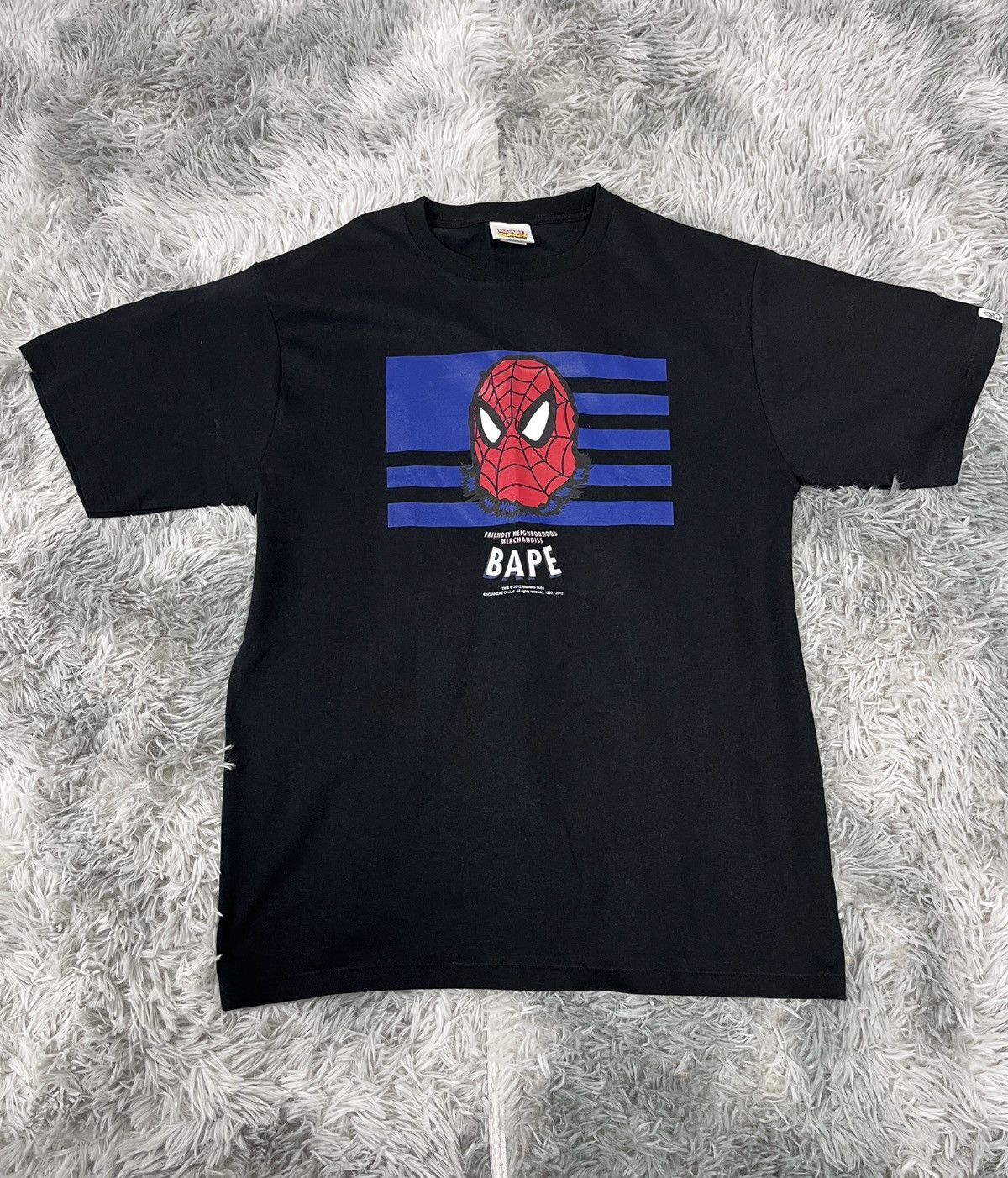 Bape Bape x Marvel Spider-Man Bape tee Size US XL / EU 56 / 4 - 1 Thumbnail