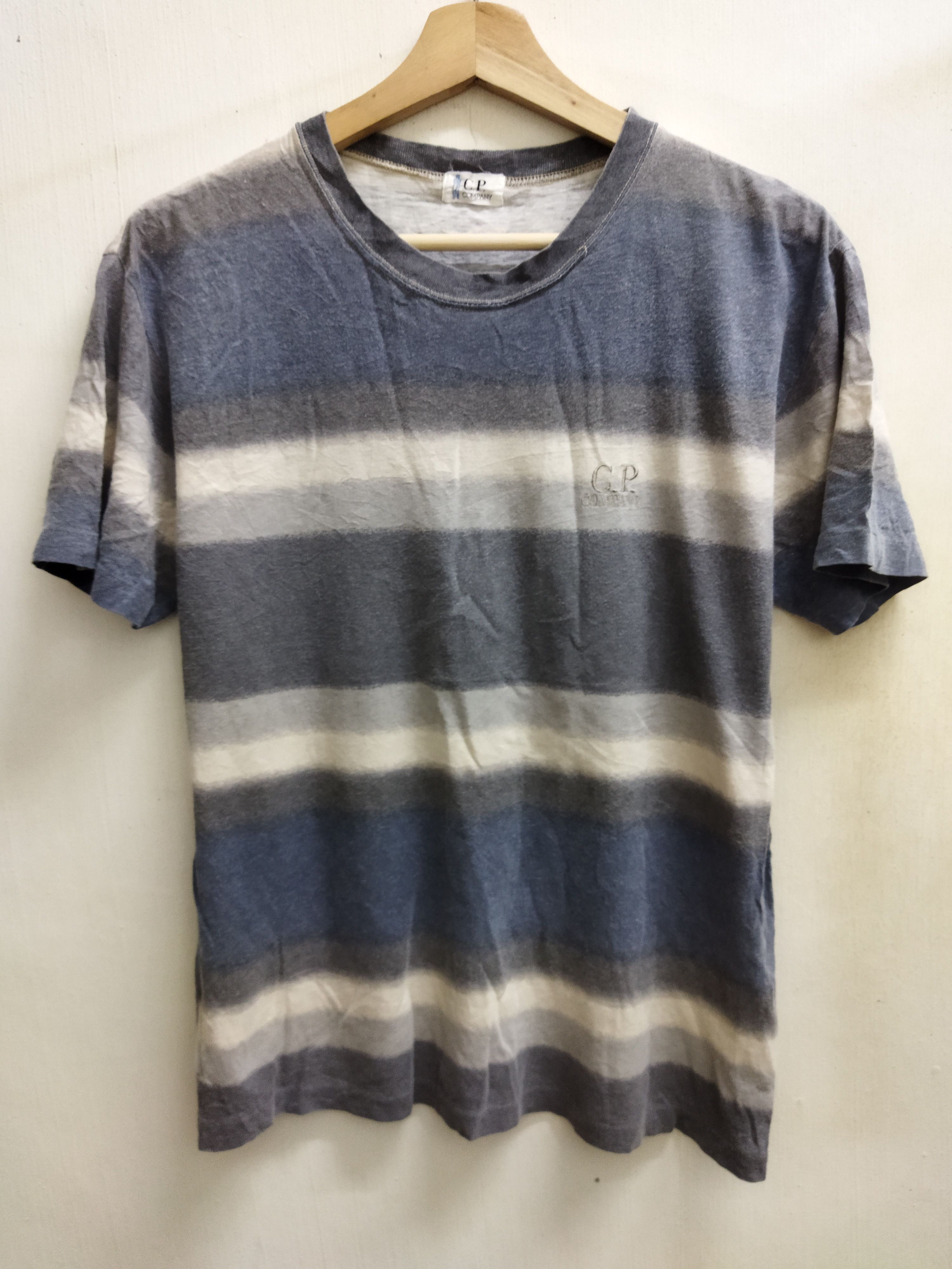 Vintage C.P Company Striped Tee Short Sleeve T Shirts
