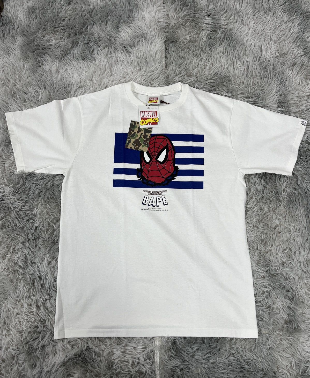 Bape Bape x Marvel Spider-Man Bape tee Size US XL / EU 56 / 4 - 1 Thumbnail