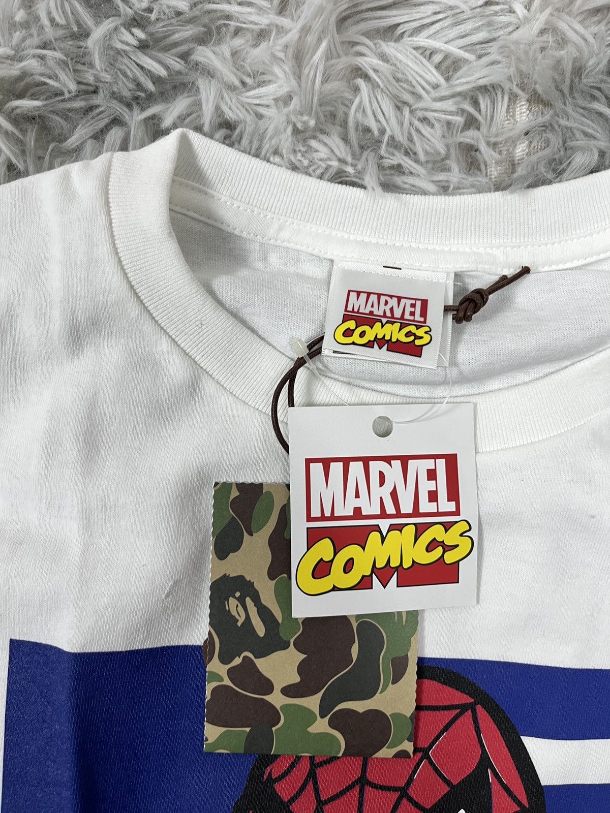 Bape Bape x Marvel Spider-Man Bape tee Size US XL / EU 56 / 4 - 3 Thumbnail