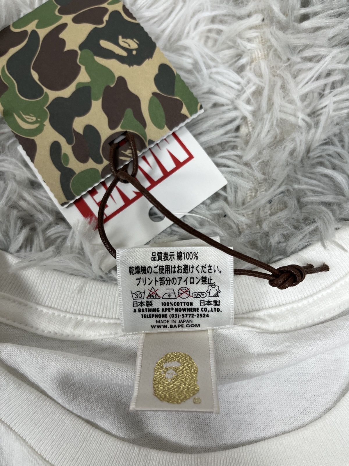 Bape Bape x Marvel Spider-Man Bape tee Size US XL / EU 56 / 4 - 5 Thumbnail