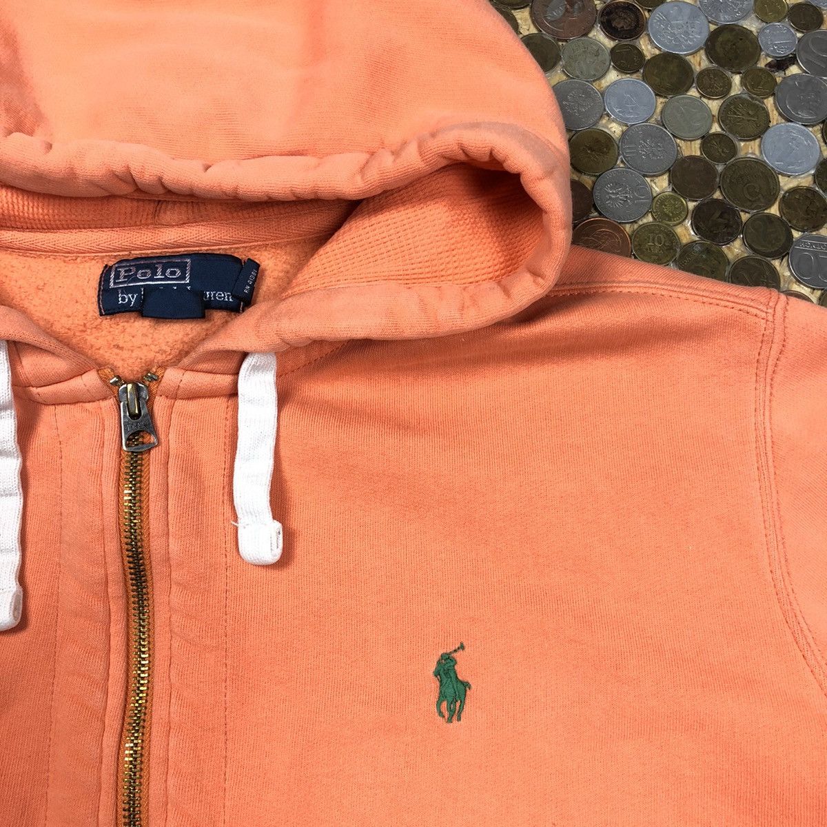 Ralph Lauren sweatshirt zip hoodie vintage 90s & y2k varsity