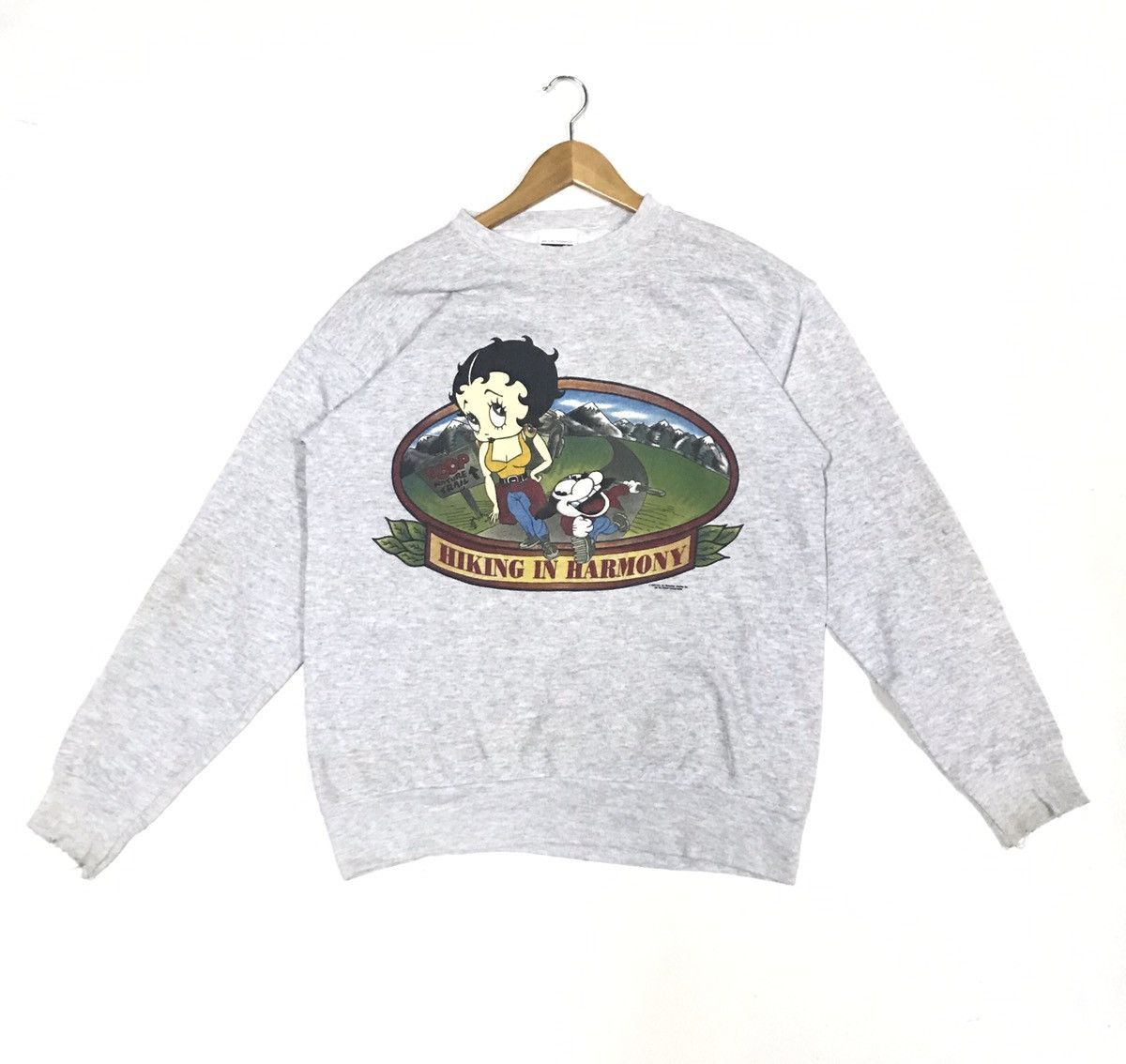 Cartoon Network vintage 90s betty boop Sweatshirt big logo s Size US L / EU 52-54 / 3 - 1 Thumbnail