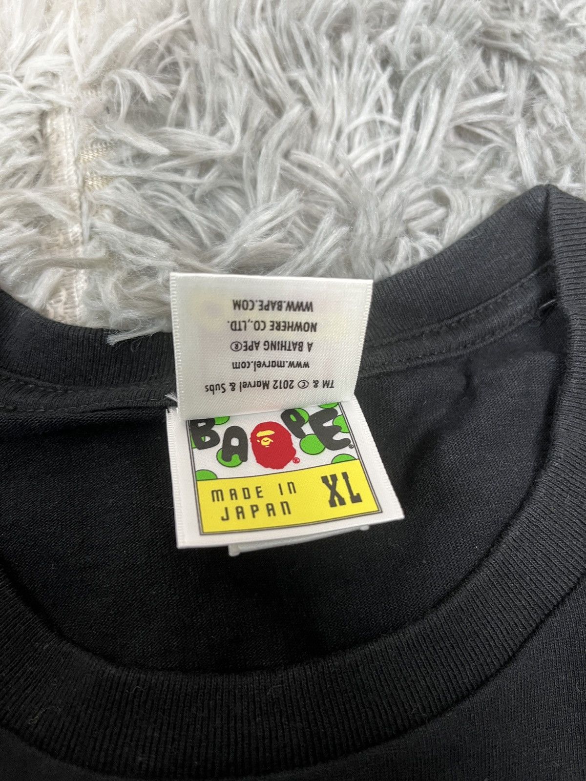 Bape Bape x Marvel Spider-Man Bape tee Size US XL / EU 56 / 4 - 6 Thumbnail
