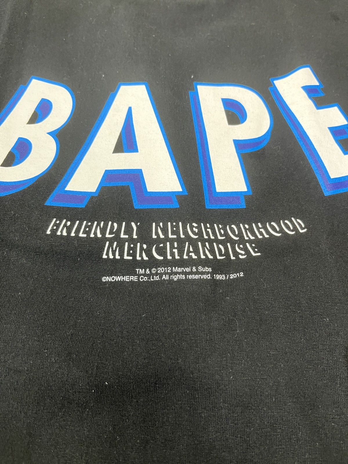 Bape Bape x Marvel Spider-Man Bape tee Size US XL / EU 56 / 4 - 3 Thumbnail
