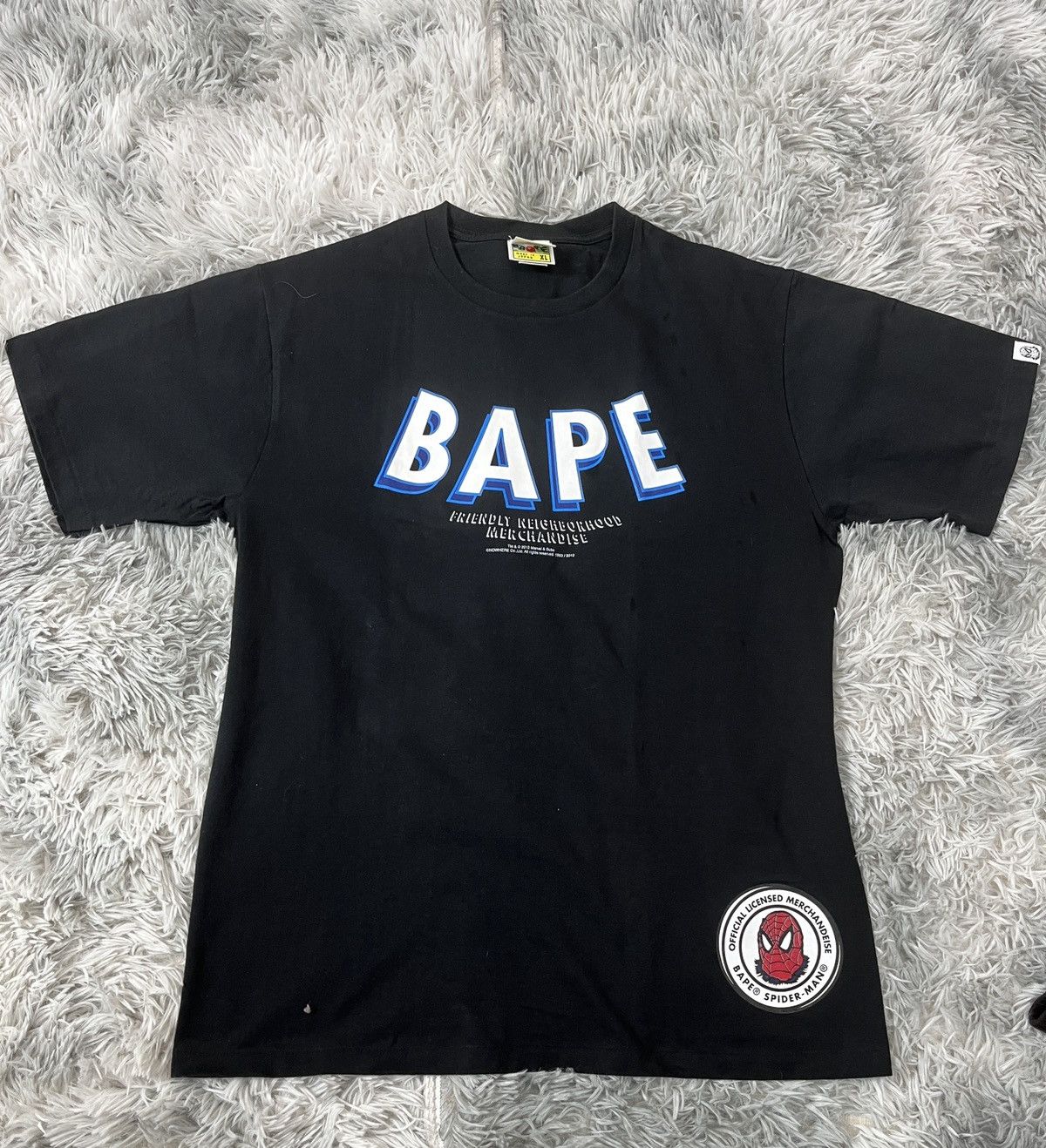 Bape Bape x Marvel Spider-Man Bape tee Size US XL / EU 56 / 4 - 1 Thumbnail