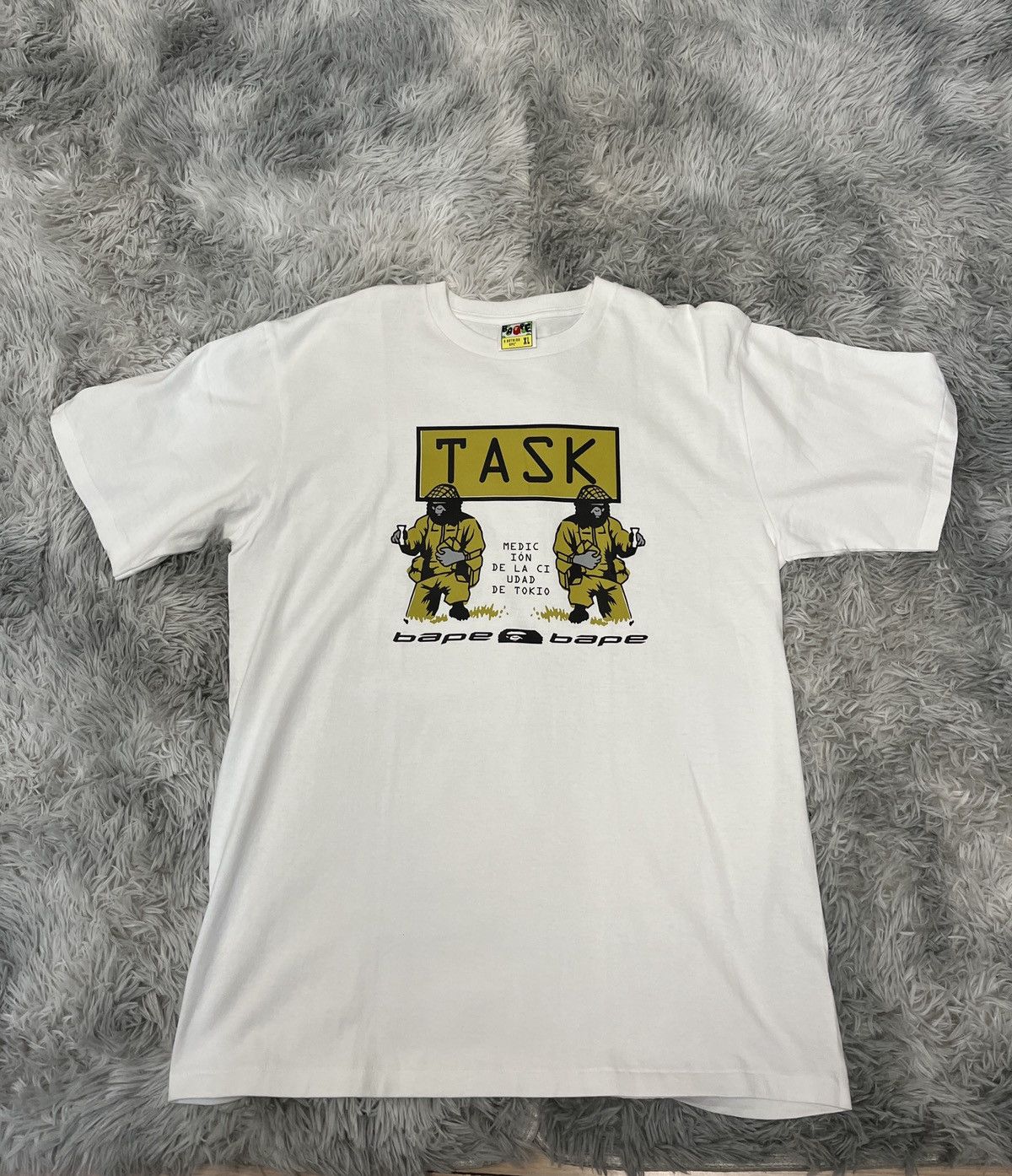 Bape Bape Task Tee Size US XL / EU 56 / 4 - 1 Thumbnail