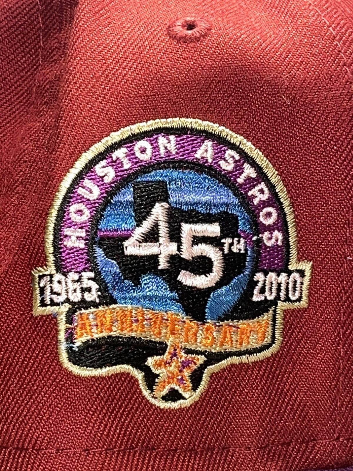 7 1/2 popular BEER PACK HOUSTON ASTROS 45TH ANNIVERSARY PATCH