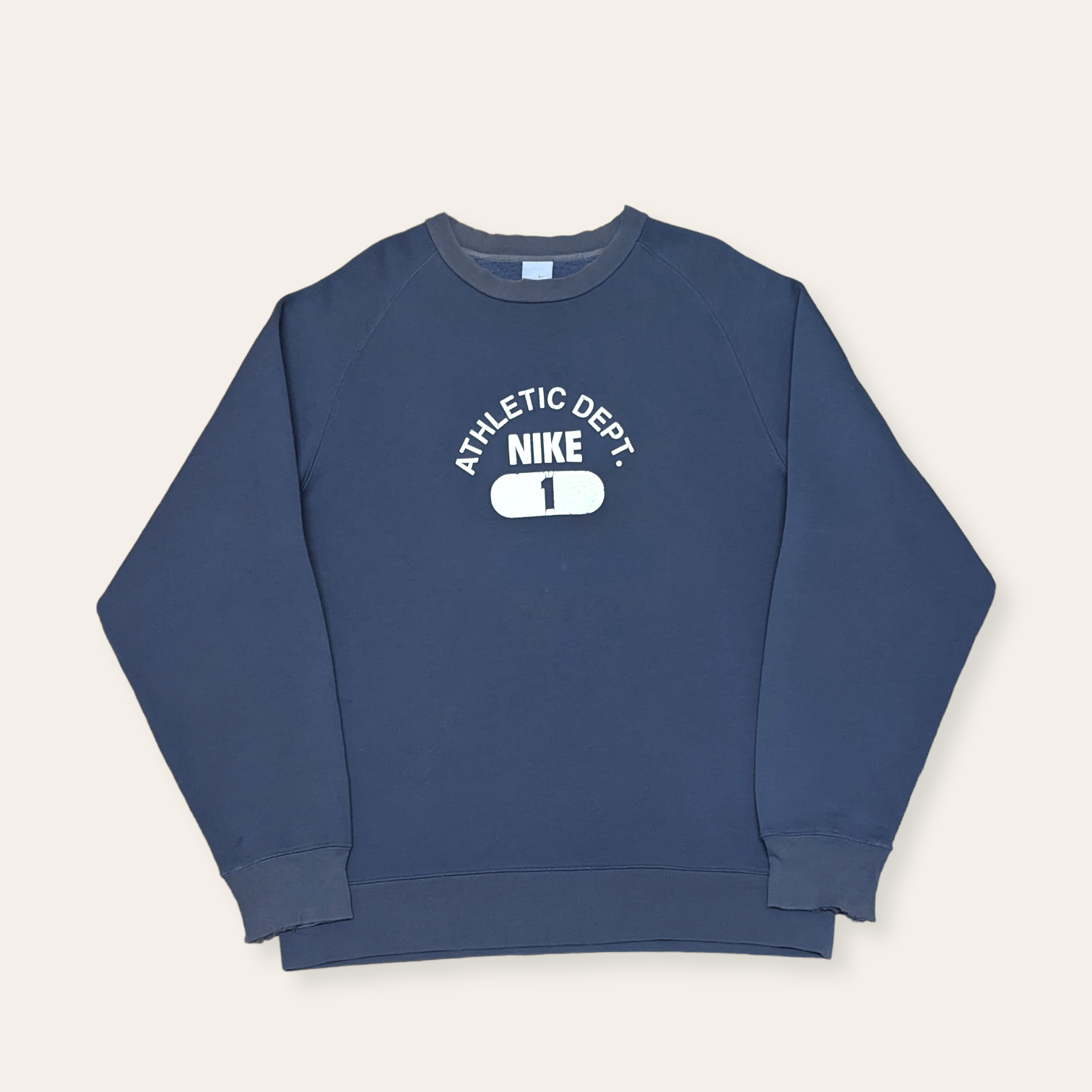 Nike × Vintage Vintage Distressed Y2k Nike 1 Athletic Dept Sweatshirt Size US XL / EU 56 / 4 - 1 Thumbnail