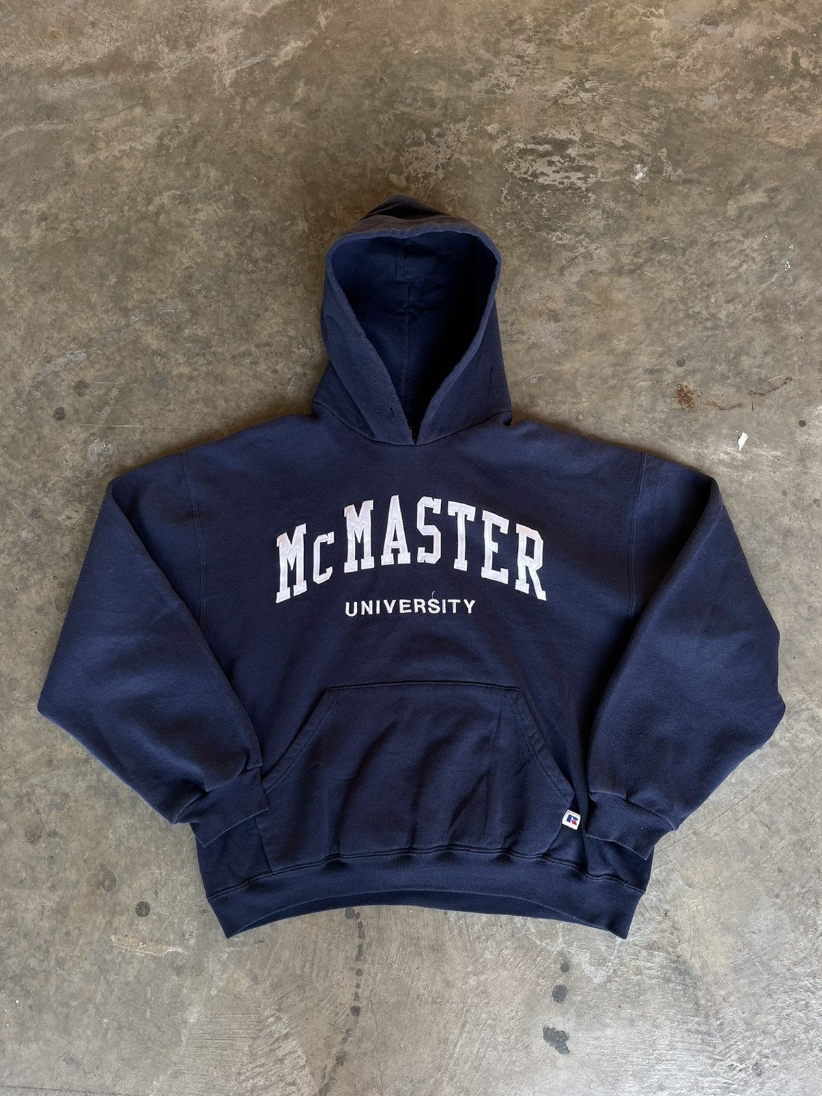 Vintage 90s Russell Athletic Hoodie NAVY