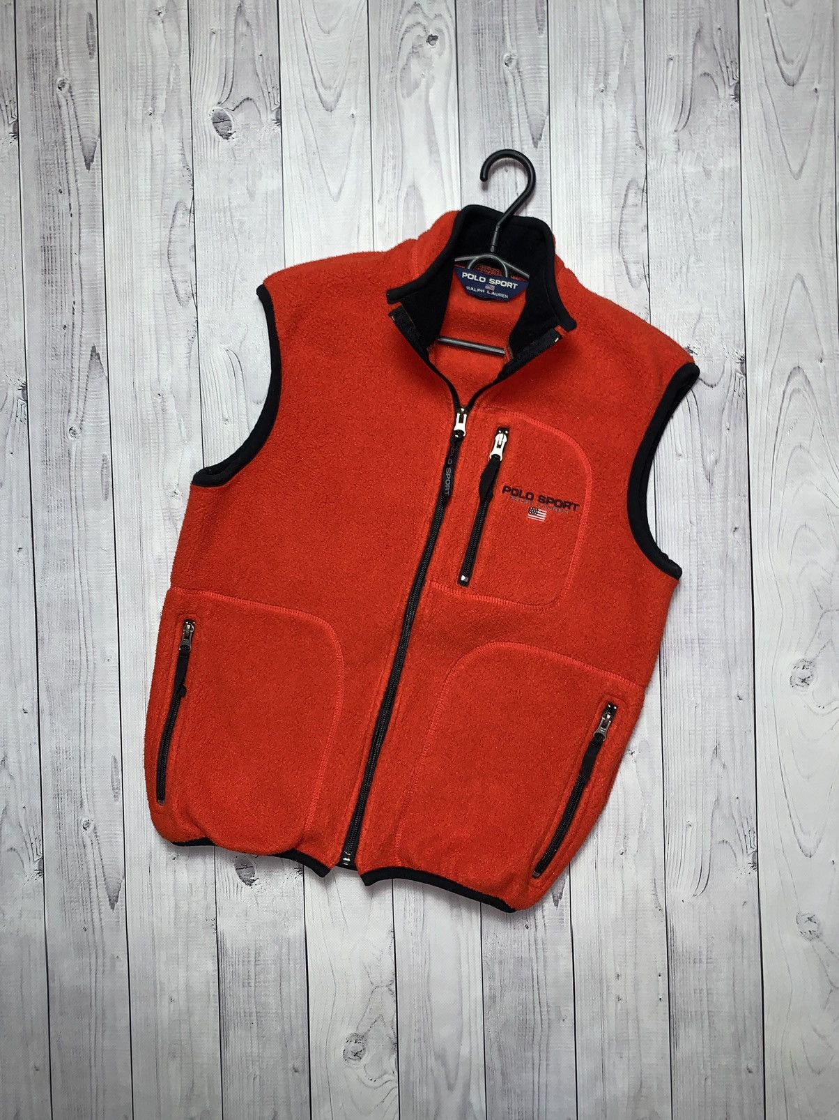 Vintage Fleece vest Polo sport Ralph Lauren size S rare