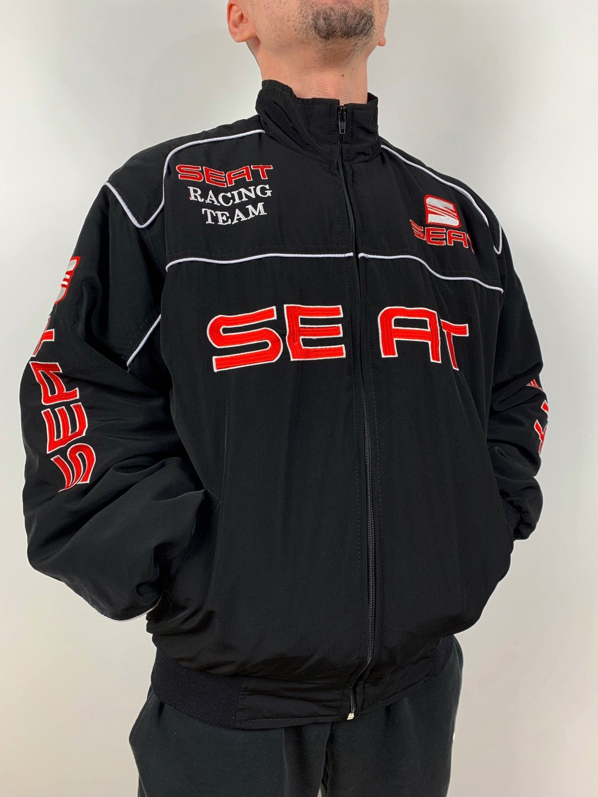 Formula 1 Vintage Seat Racing Team Bomber Jacket Size US M / EU 48-50 / 2 - 3 Thumbnail