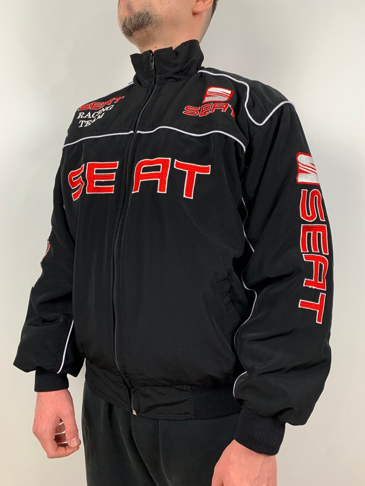 Formula 1 Vintage Seat Racing Team Bomber Jacket Size US M / EU 48-50 / 2 - 1 Thumbnail