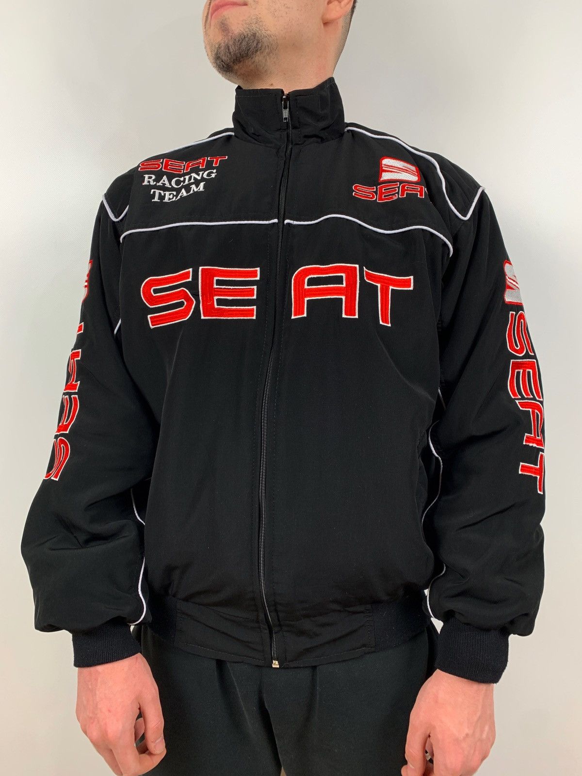 Formula 1 Vintage Seat Racing Team Bomber Jacket Size US M / EU 48-50 / 2 - 4 Thumbnail