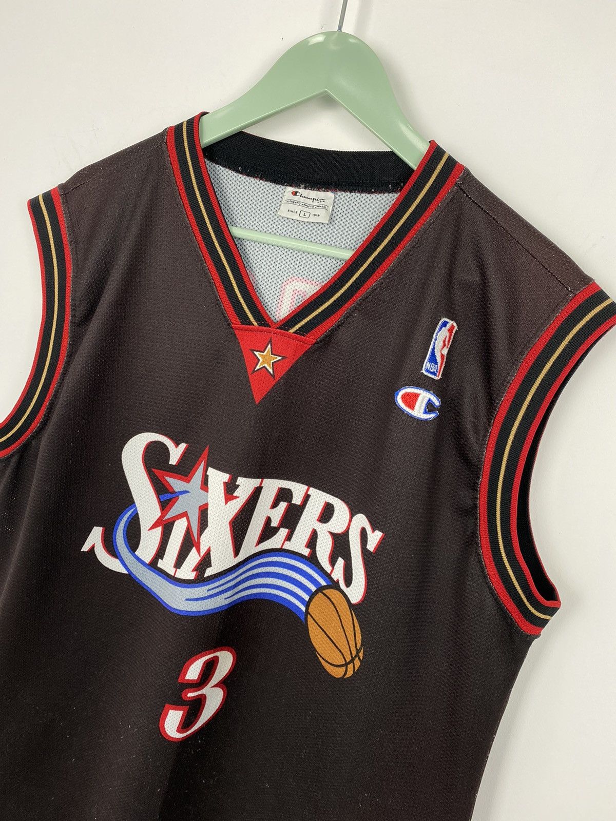 Vintage Allen Iverson Philadelphia 76ers Jersey Bulls Sonics