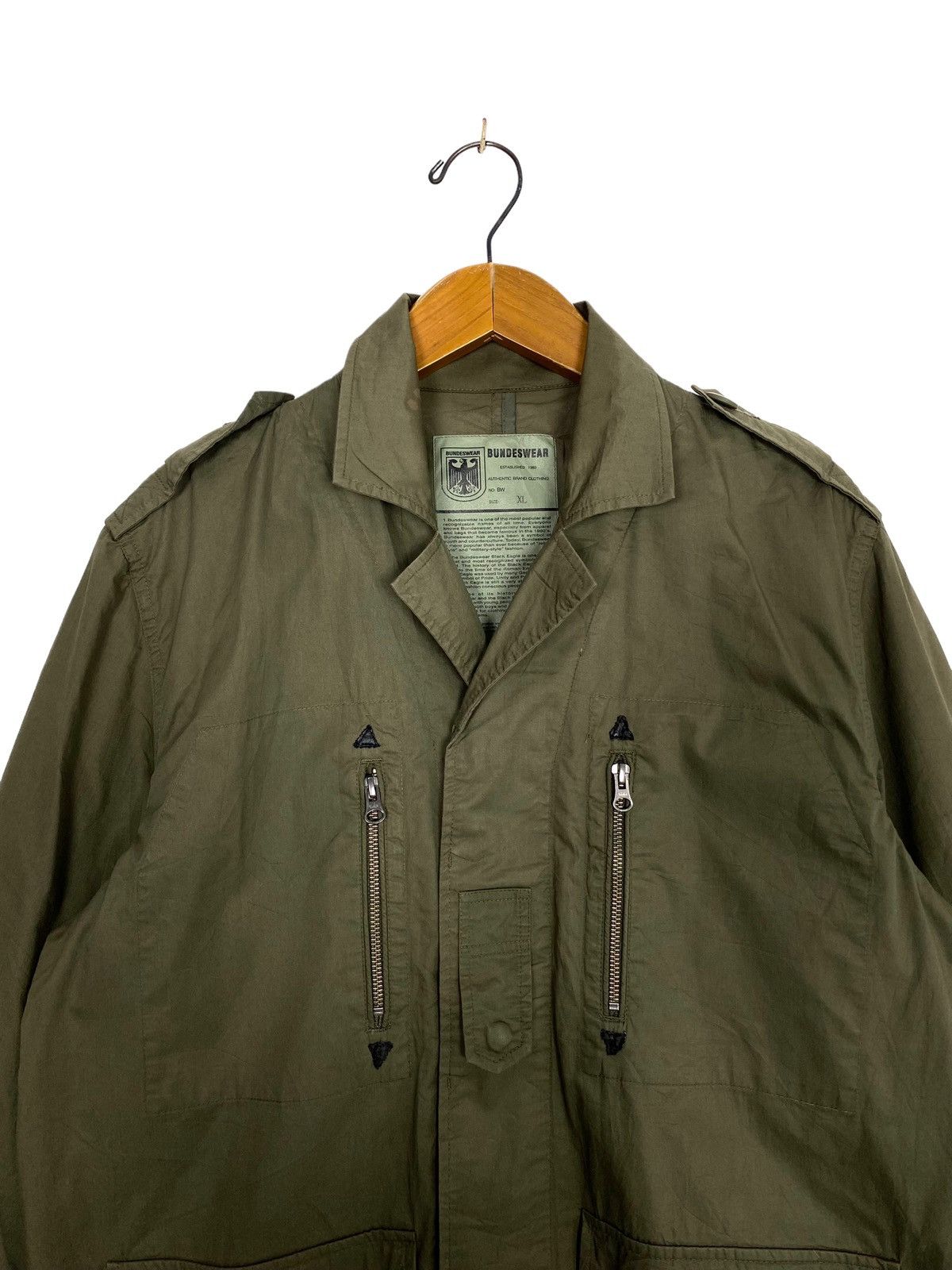 Vintage Rare‼️ SUNFADED Bundeswear Military Olive Jacket Size US L / EU 52-54 / 3 - 2 Thumbnail