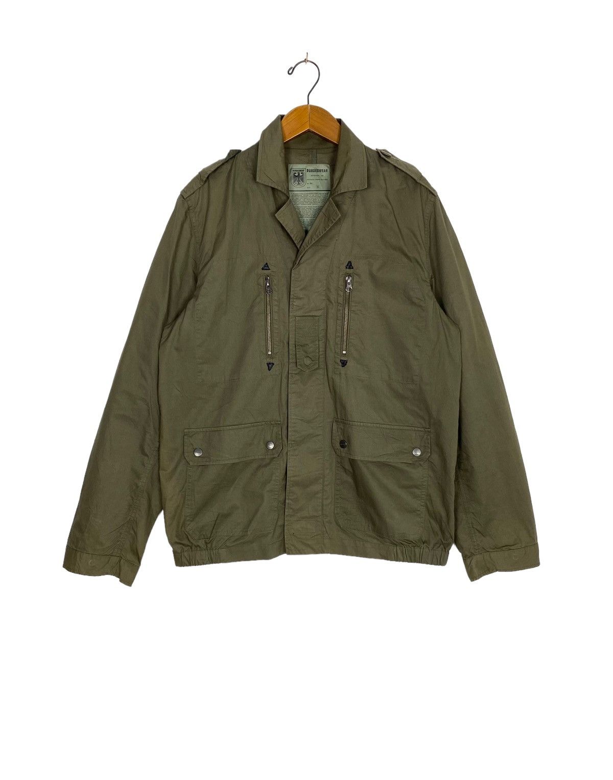 Vintage Rare‼️ SUNFADED Bundeswear Military Olive Jacket Size US L / EU 52-54 / 3 - 1 Thumbnail