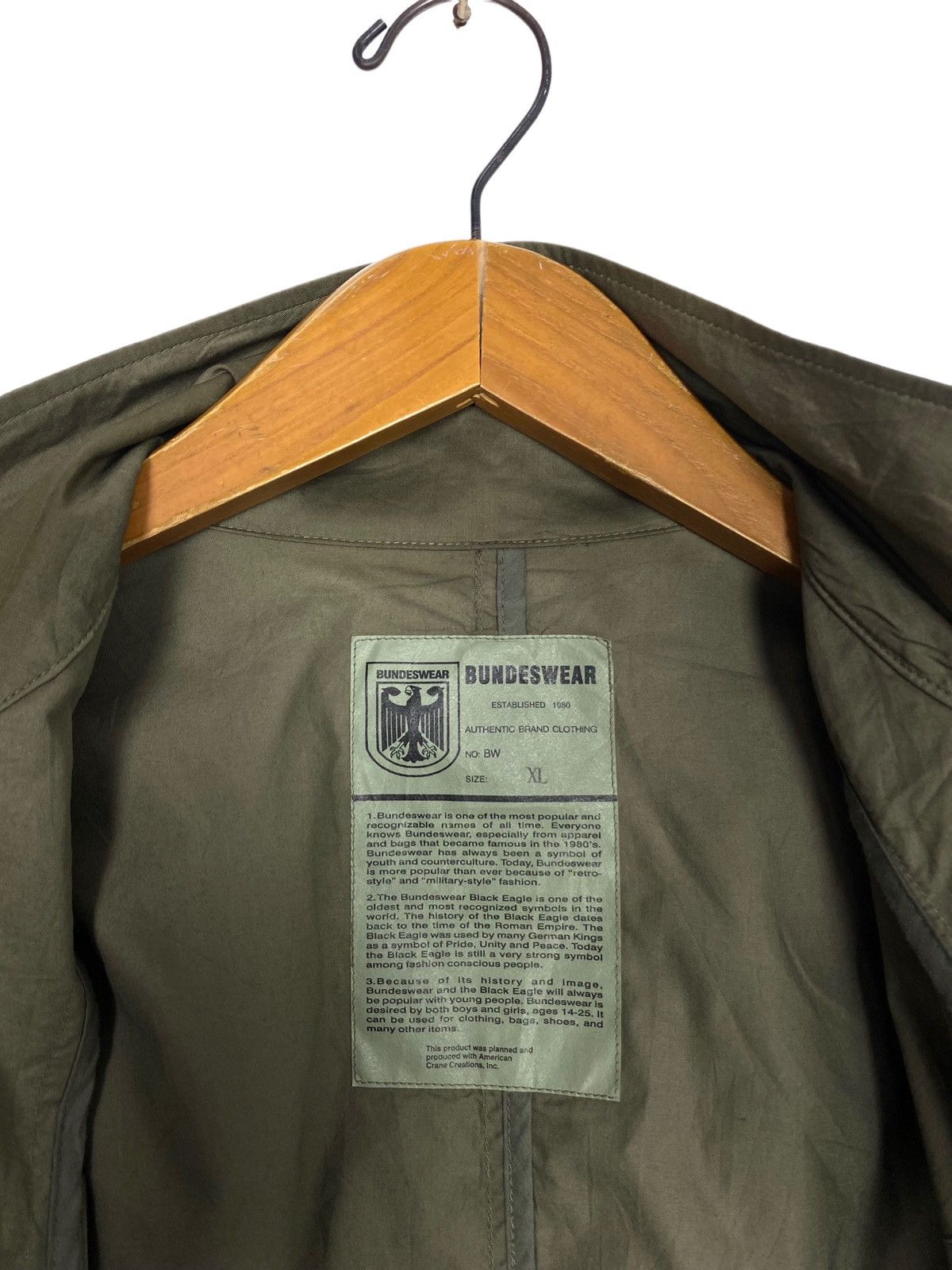 Vintage Rare‼️ SUNFADED Bundeswear Military Olive Jacket Size US L / EU 52-54 / 3 - 4 Thumbnail