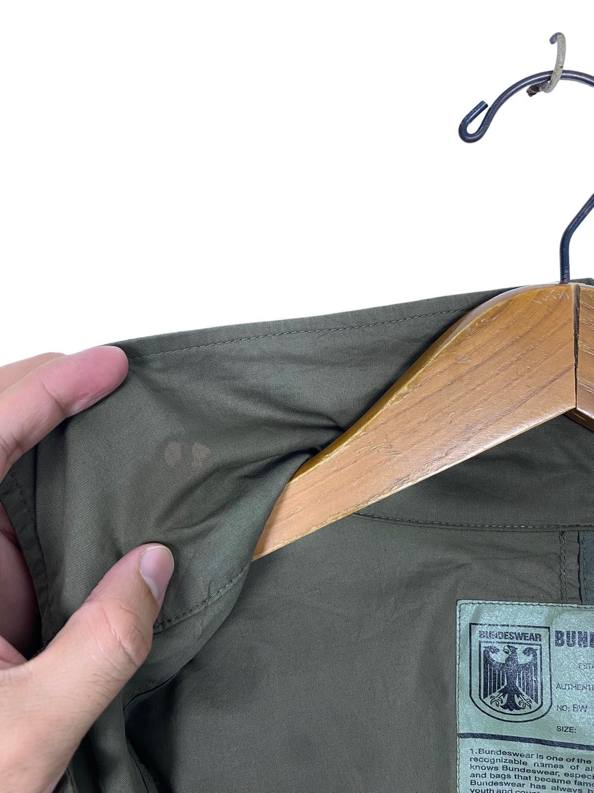 Vintage Rare‼️ SUNFADED Bundeswear Military Olive Jacket Size US L / EU 52-54 / 3 - 6 Thumbnail