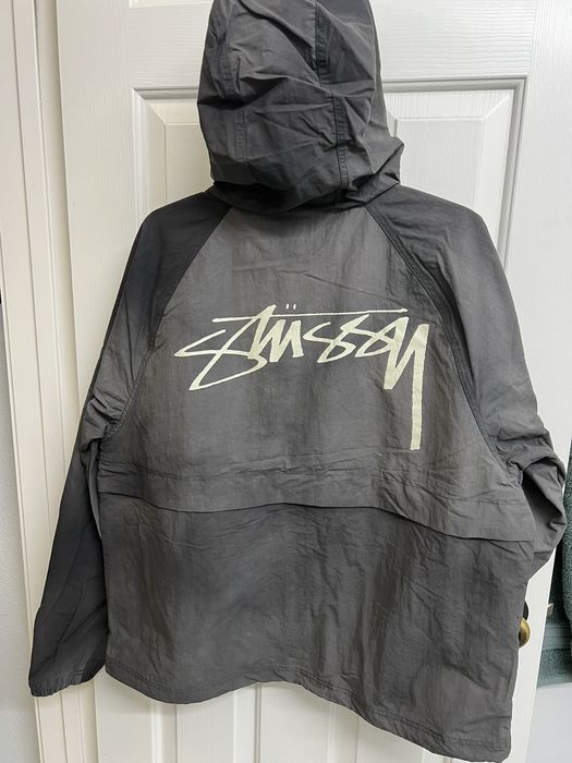 Stussy Stussy Wave Dye Beach Shell Jacket Black | Grailed