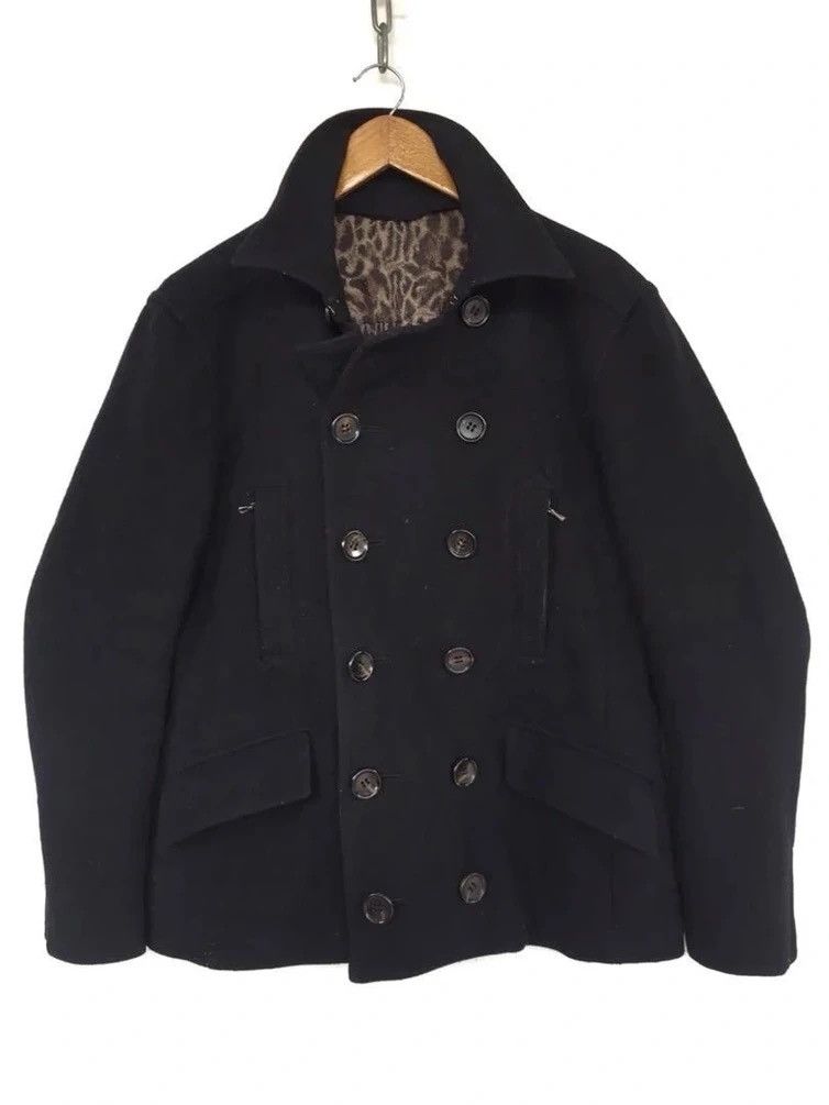 💥Japanese Designer Roen Leopard Wool Jacket