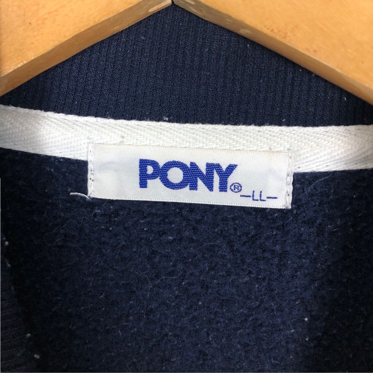 PONY Vintage Pony Full Zip Sweatshirt Spell Out Big Logo Size US L / EU 52-54 / 3 - 9 Thumbnail