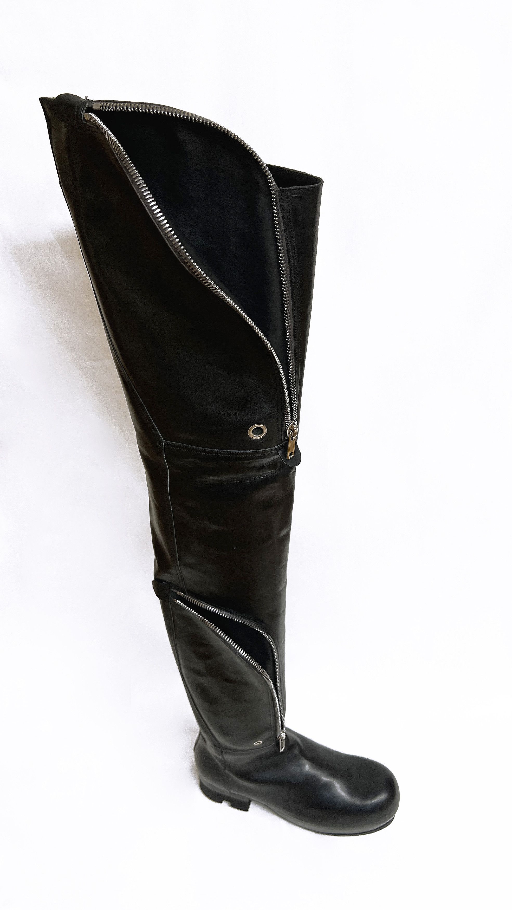 Rick Owens New — AW21 Bauhaus Ballast Thigh High Boots | Grailed