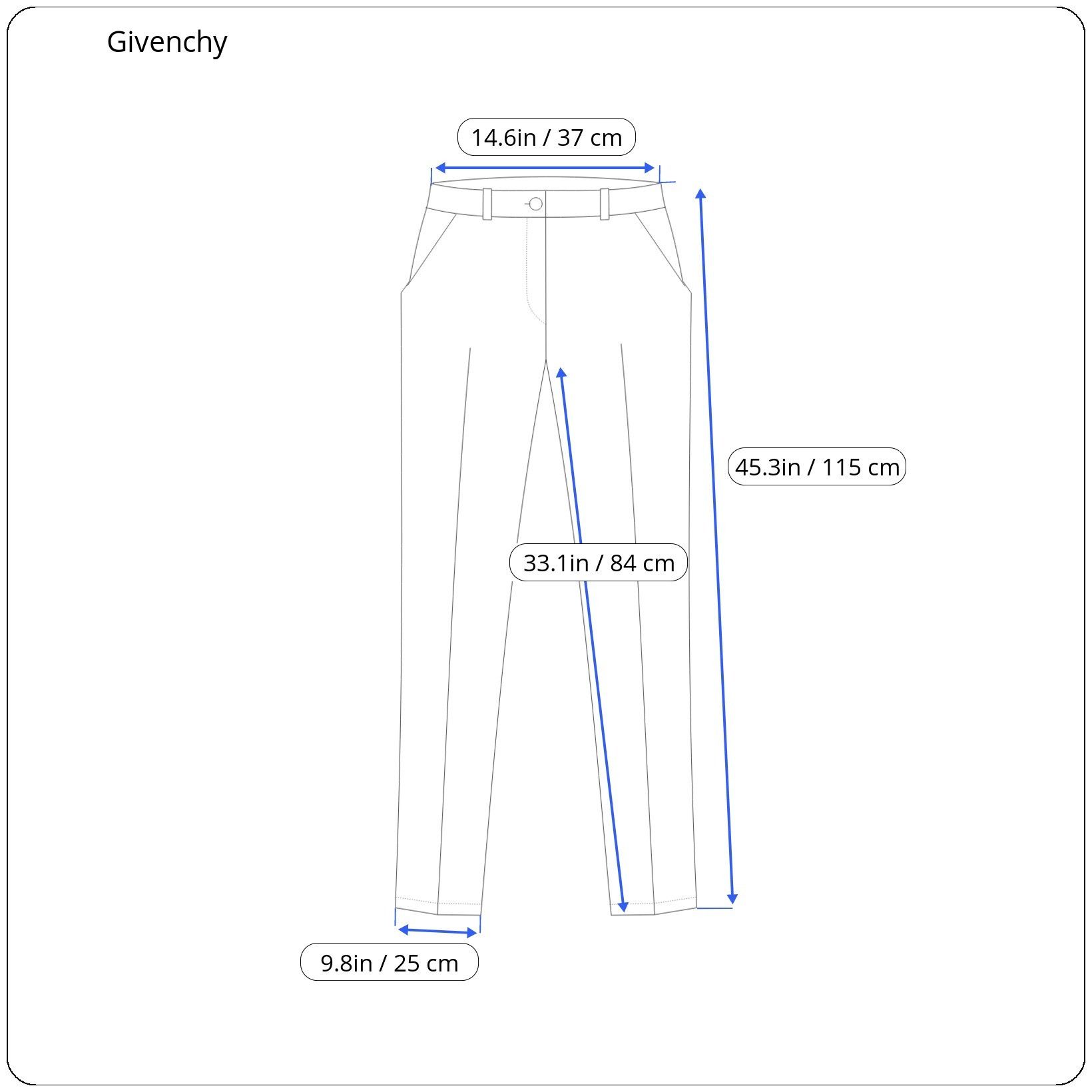 Givenchy ⚡️QUICK SALE⚡️Givenchy White Wide Pants Trousers Size 27" / US 4 / IT 40 - 7 Thumbnail
