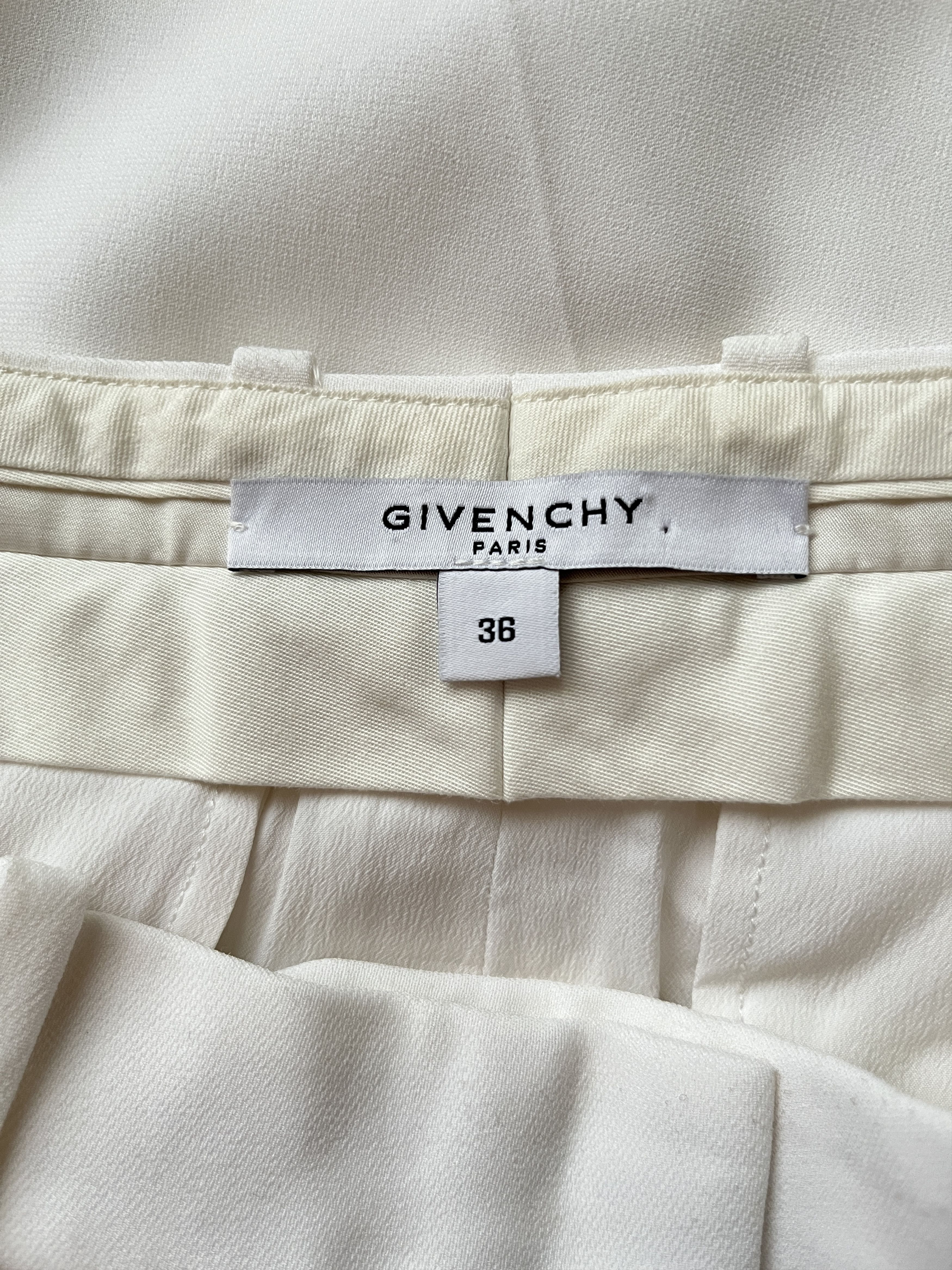 Givenchy ⚡️QUICK SALE⚡️Givenchy White Wide Pants Trousers Size 27" / US 4 / IT 40 - 4 Thumbnail