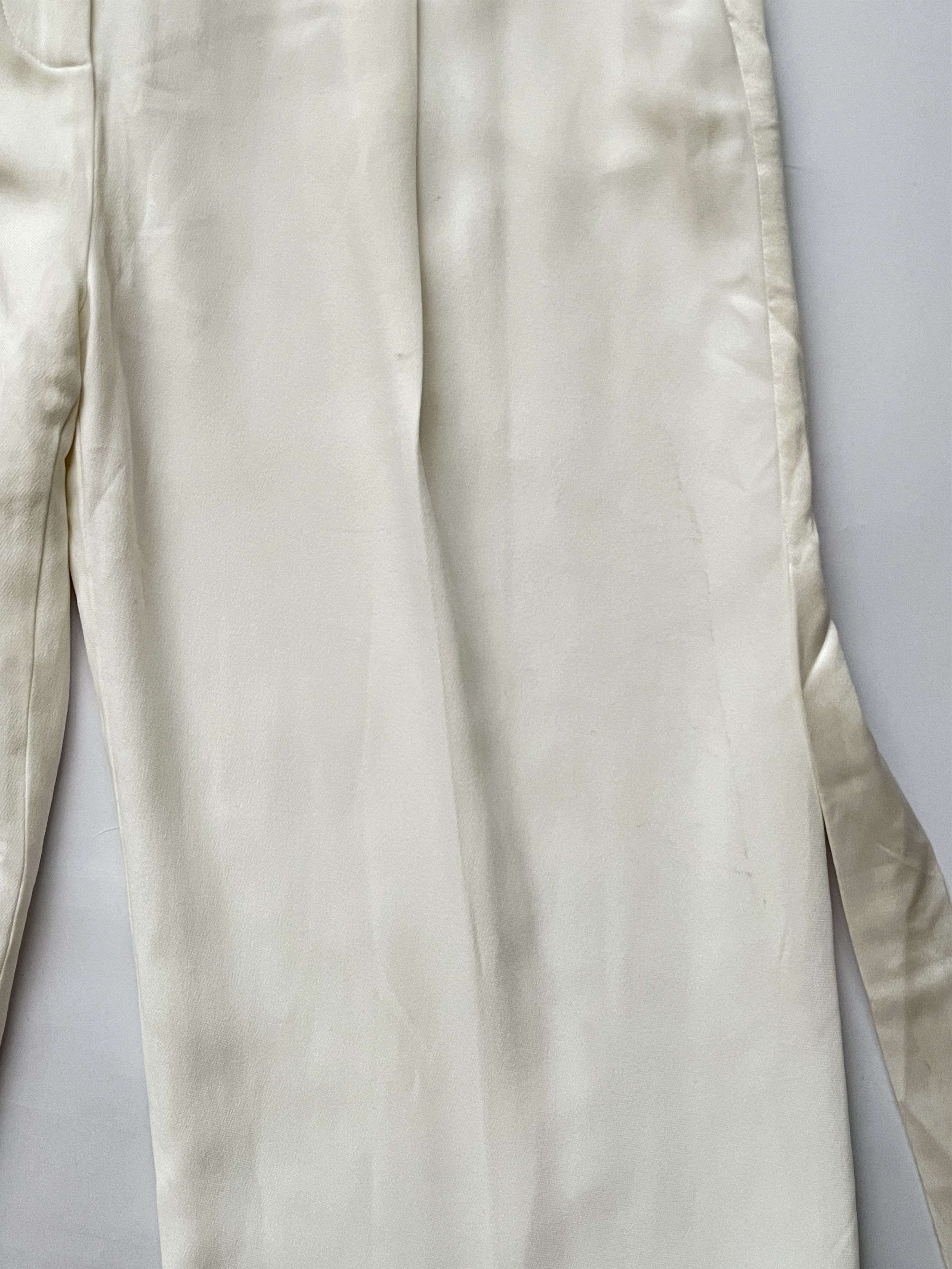 Givenchy ⚡️QUICK SALE⚡️Givenchy White Wide Pants Trousers Size 27" / US 4 / IT 40 - 6 Thumbnail