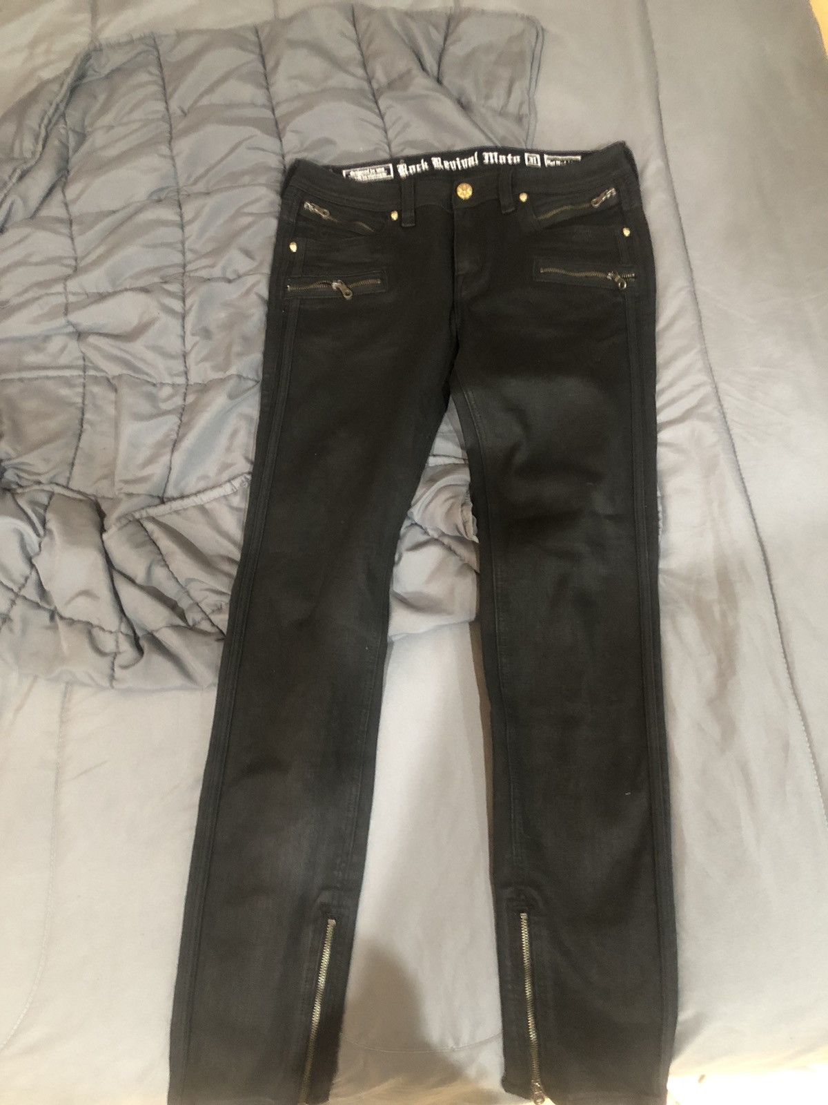 Rock Revival Hot Model Sex X Rock Revival Moto Waxed Jeans Grailed 9145