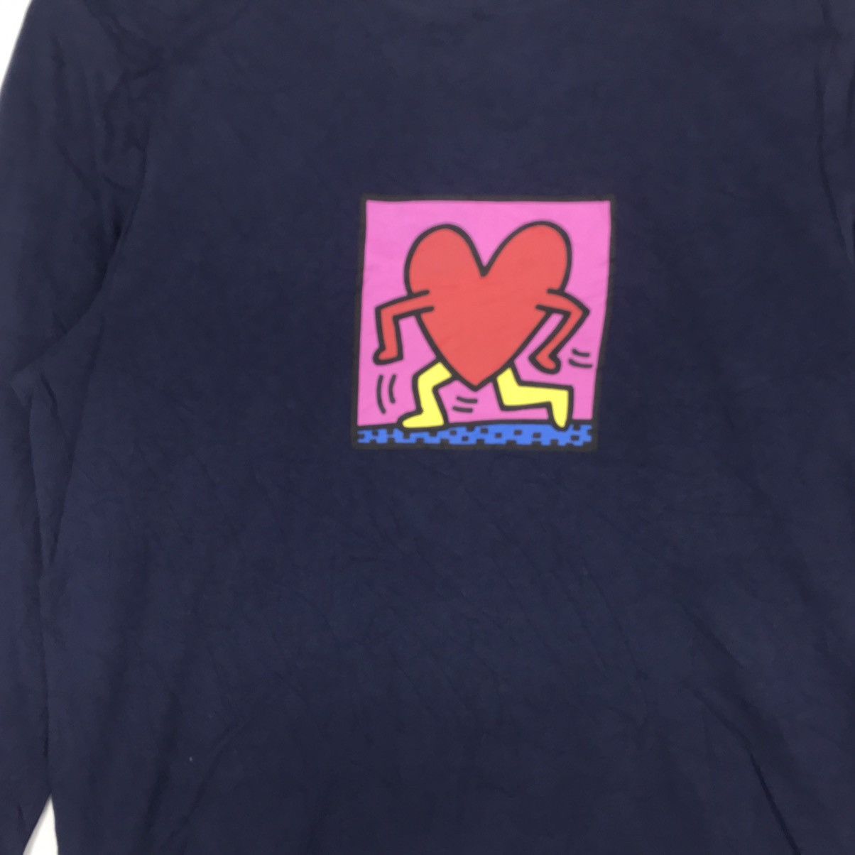 Keith Haring Vintage Keith Haring 3/4 Sleeve Raglan Tshirt Medium Size Size US M / EU 48-50 / 2 - 2 Thumbnail