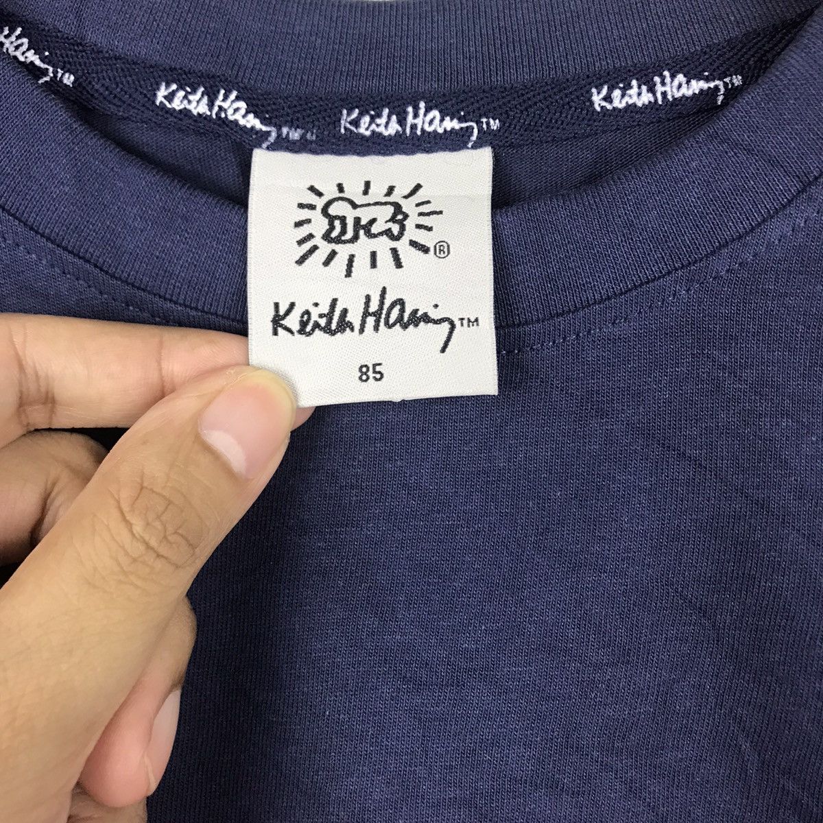 Keith Haring Vintage Keith Haring 3/4 Sleeve Raglan Tshirt Medium Size Size US M / EU 48-50 / 2 - 6 Thumbnail