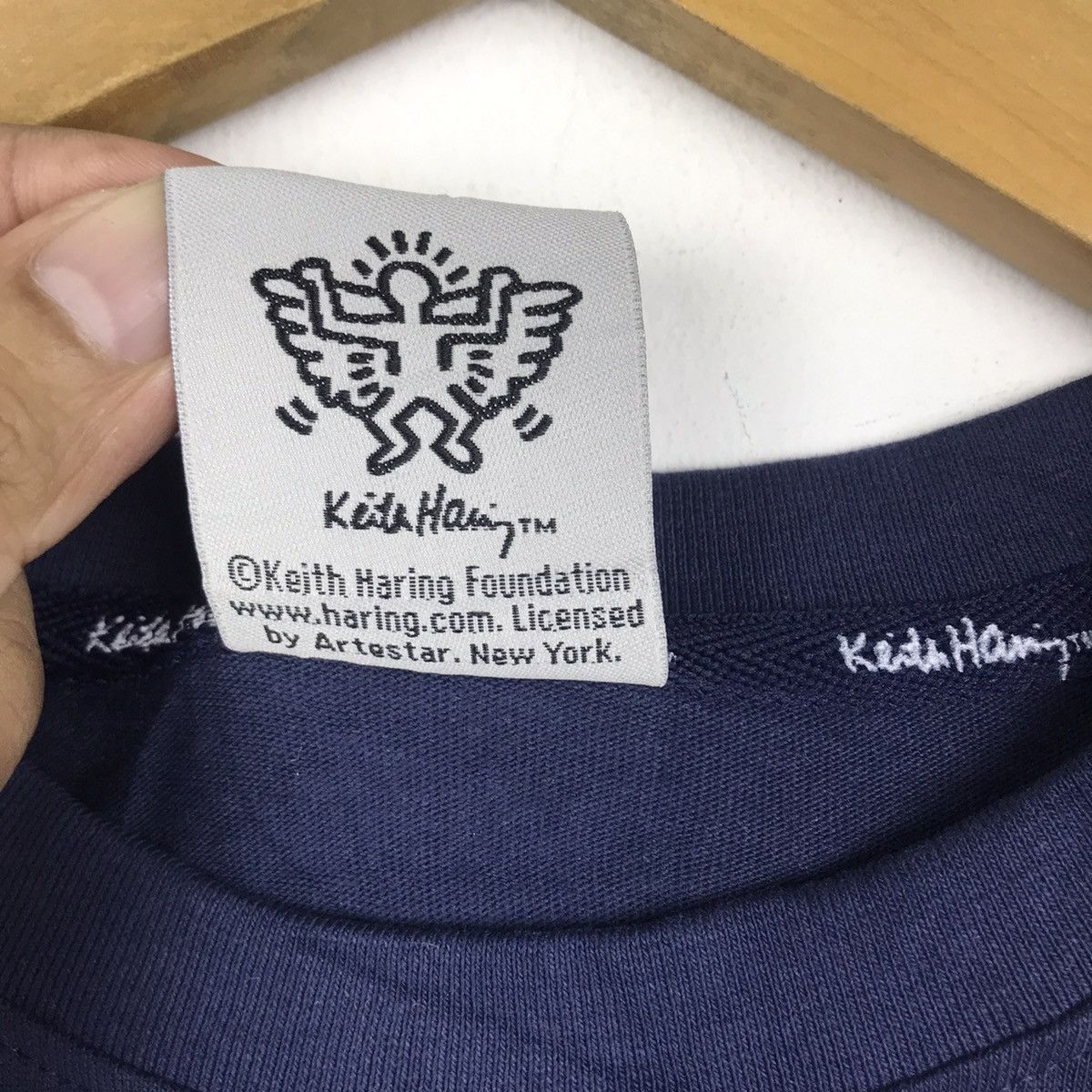 Keith Haring Vintage Keith Haring 3/4 Sleeve Raglan Tshirt Medium Size Size US M / EU 48-50 / 2 - 7 Thumbnail