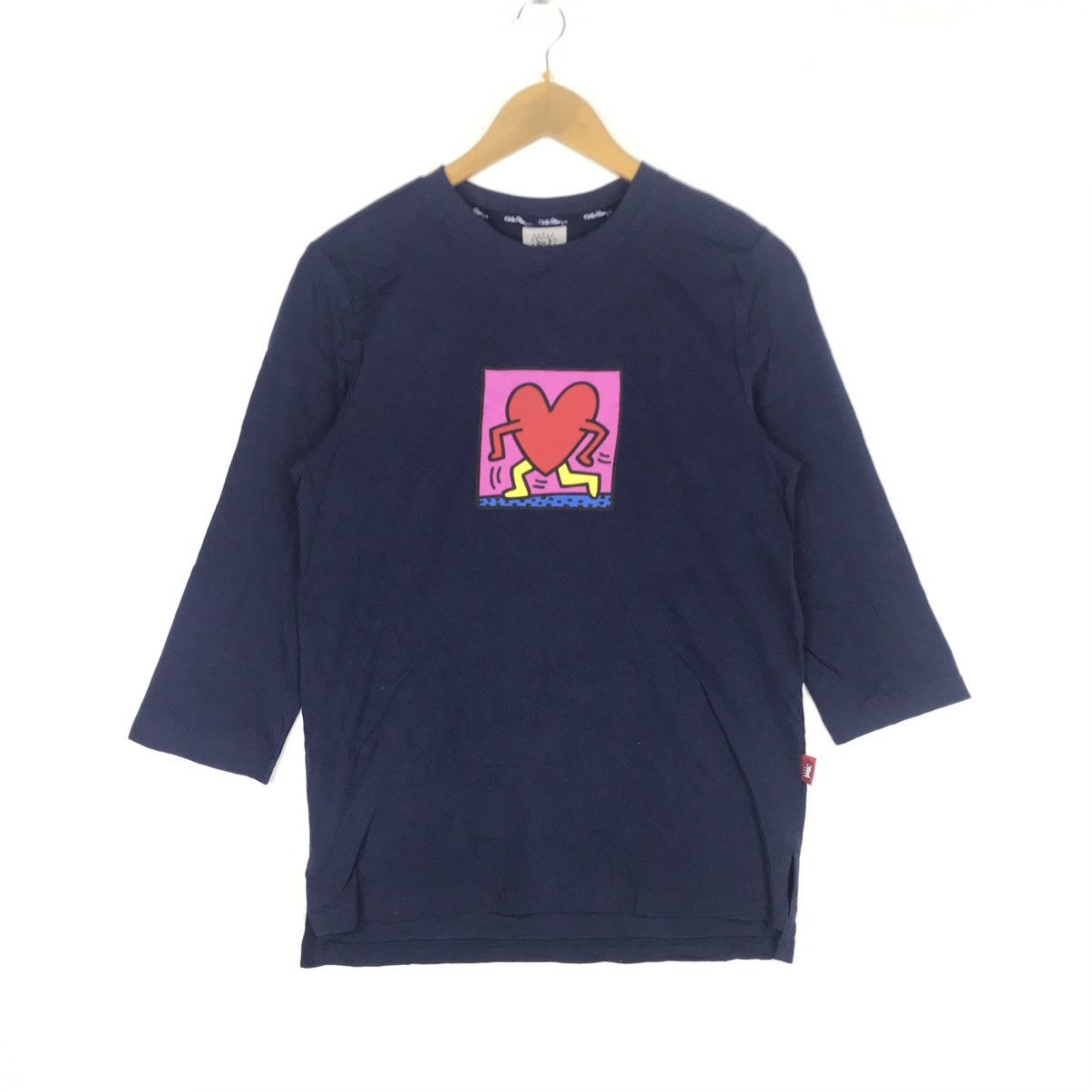 Keith Haring Vintage Keith Haring 3/4 Sleeve Raglan Tshirt Medium Size Size US M / EU 48-50 / 2 - 1 Thumbnail