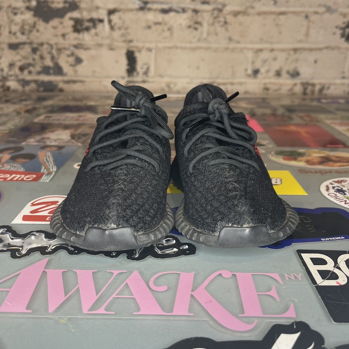 adidas gazelle silver green womens Yeezy Boost 350 Bred | Shoe Box Kids T-Shirt