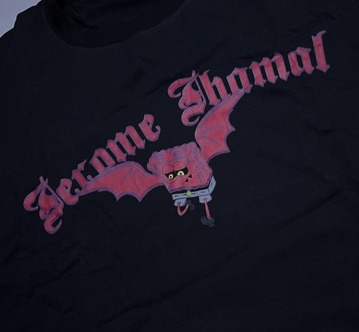 Jerome Jhamal Jerome Jhamal Spongebob Black Long Sleeve Tee Size US XL / EU 56 / 4 - 1 Thumbnail