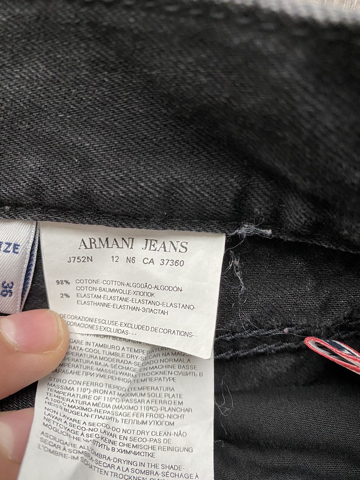 Armani Armani Jeans Vintage Black Denim Pants Size US 36 / EU 52 - 7 Thumbnail
