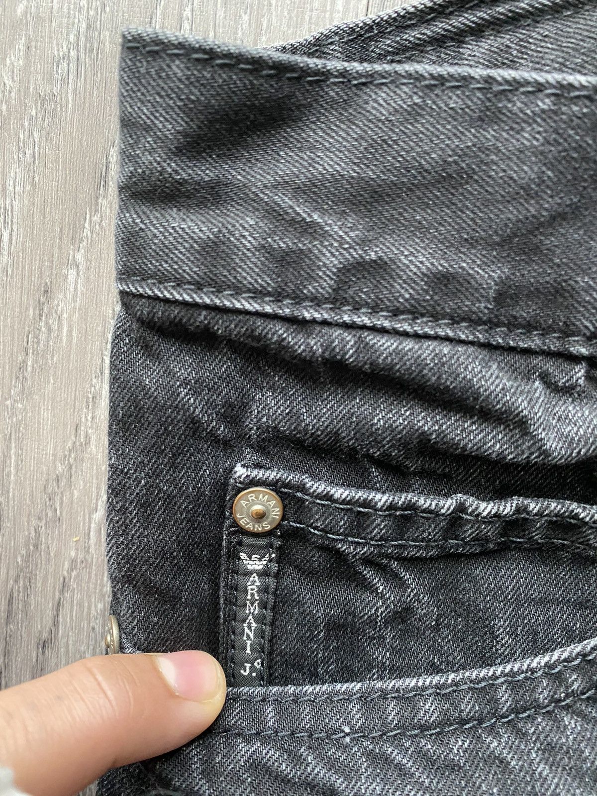Armani Armani Jeans Vintage Black Denim Pants Size US 36 / EU 52 - 4 Thumbnail