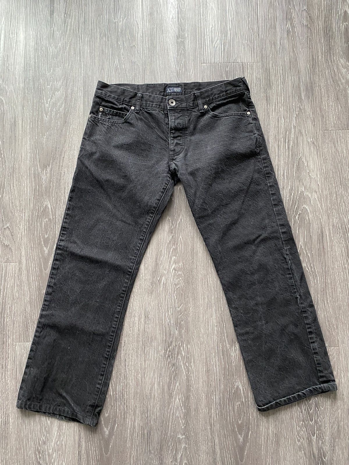 Armani Armani Jeans Vintage Black Denim Pants Size US 36 / EU 52 - 2 Thumbnail