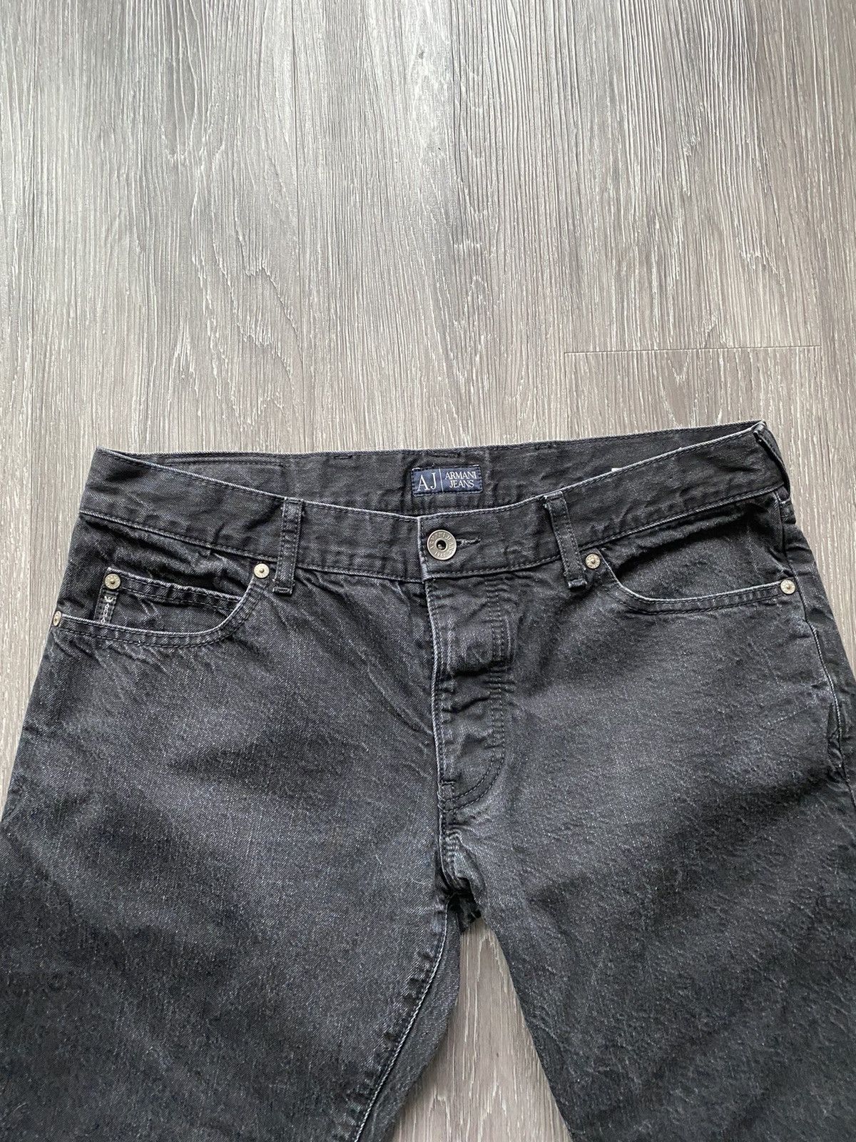 Armani Armani Jeans Vintage Black Denim Pants Size US 36 / EU 52 - 3 Thumbnail