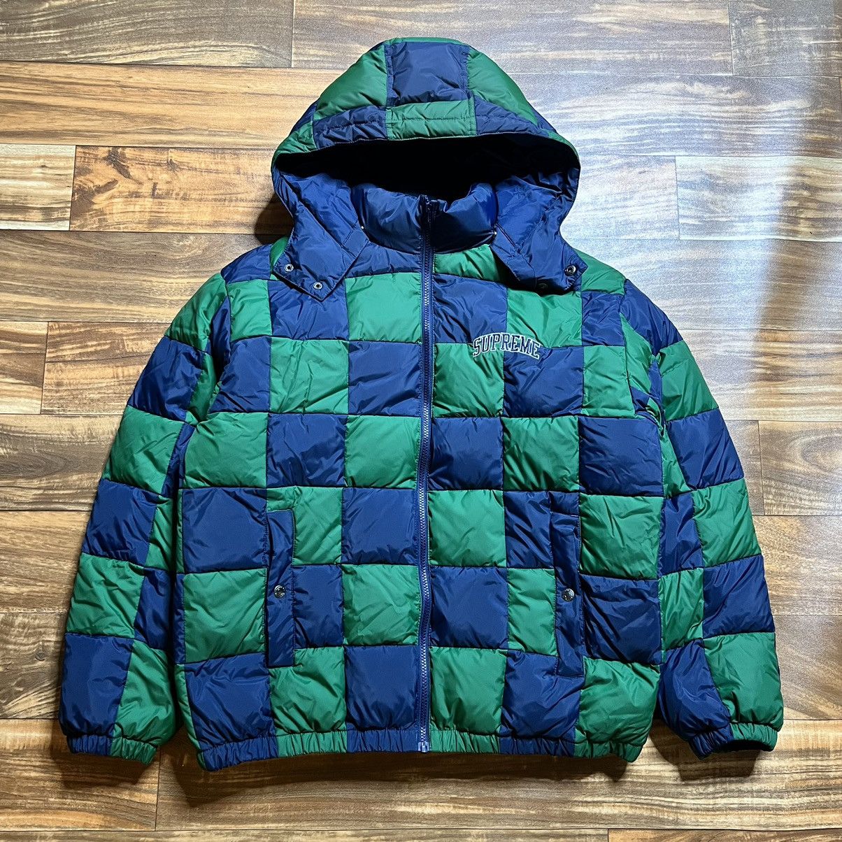 Supreme Supreme FW 19 Checkerboard Puffy Down Jacket Large | Grailed