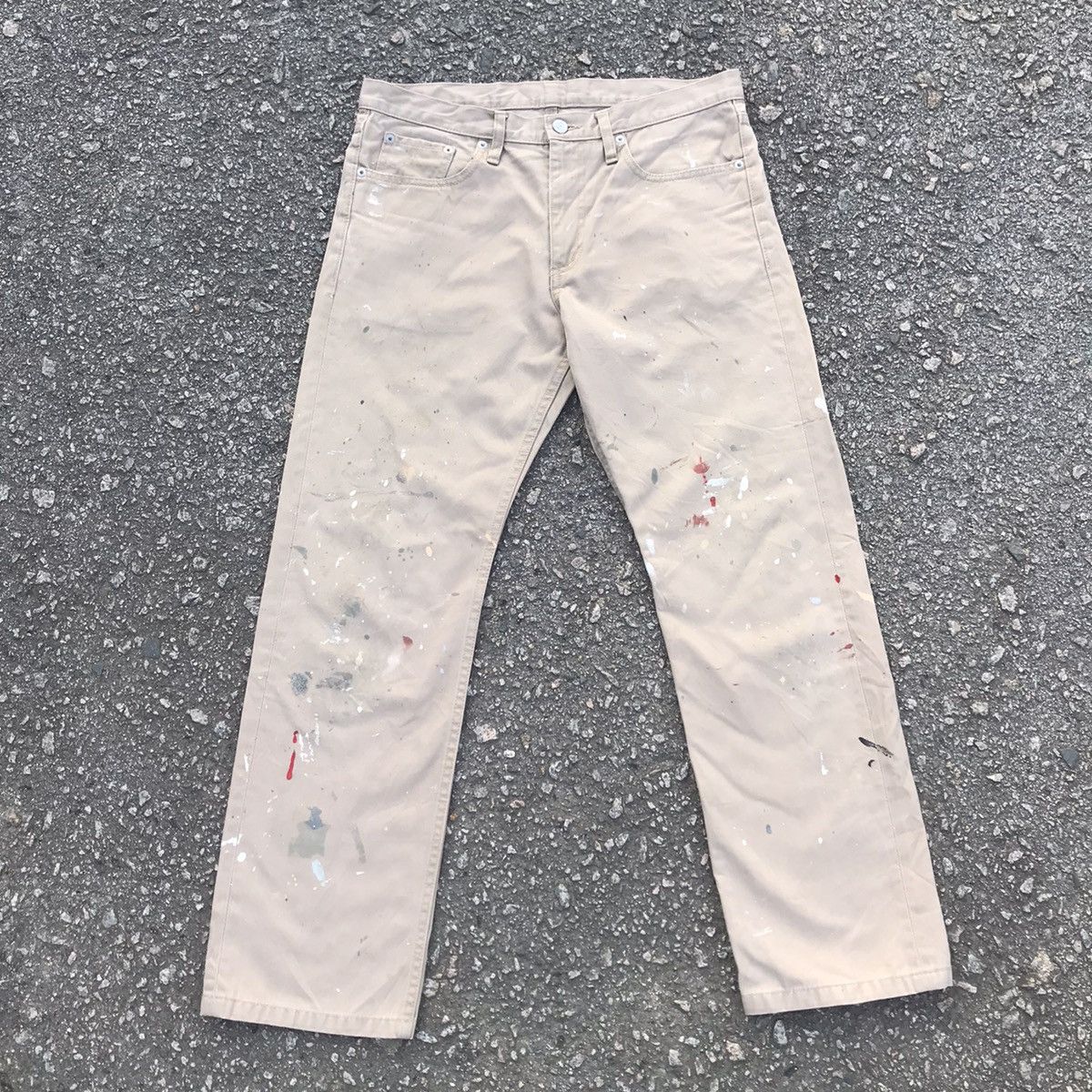 Japanese Brand B&Y Paint Splattered Trousers Pants