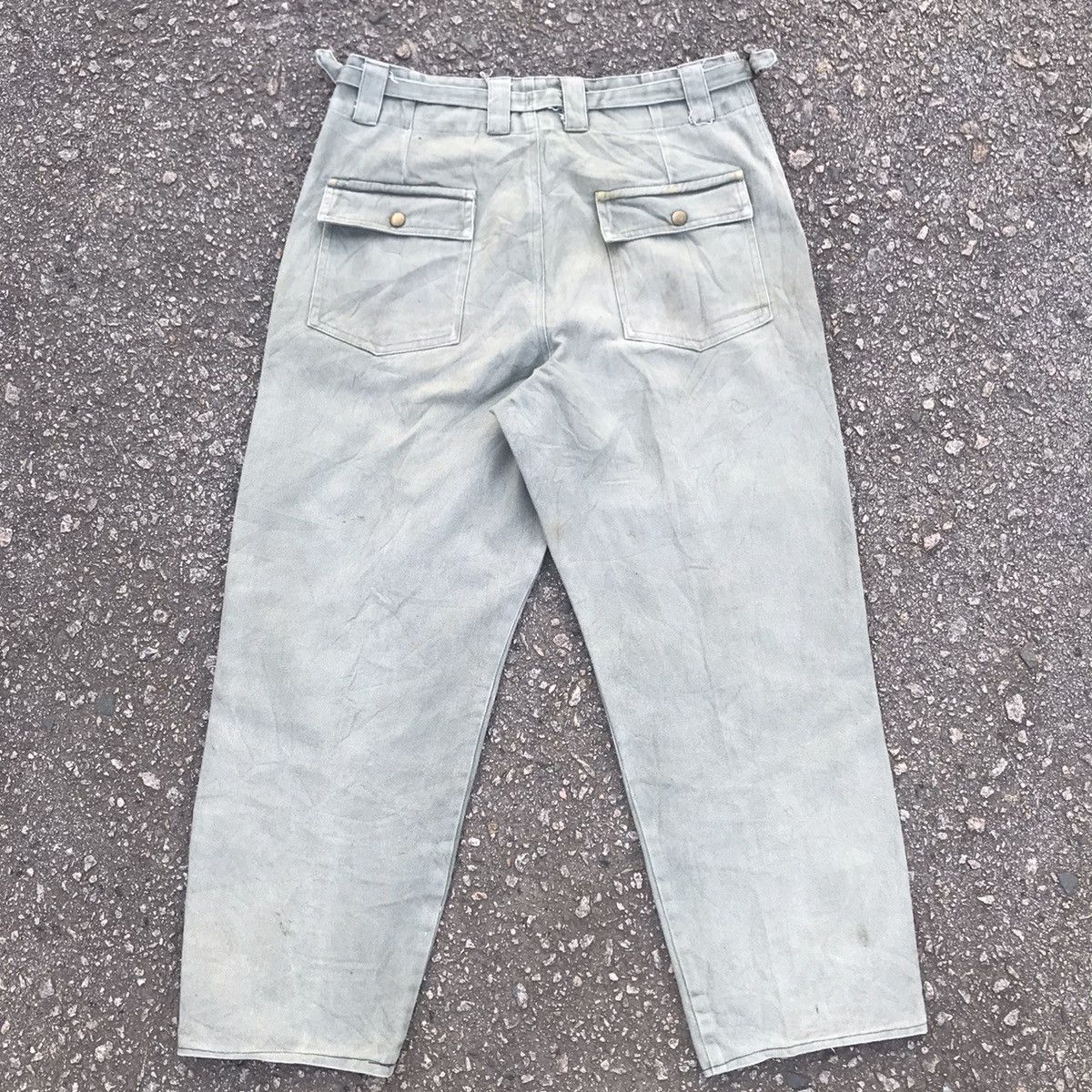 Japanese Brand Vintage Japanese Brand Dirty Buckle Side Trousers Pants Size US 32 / EU 48 - 15 Thumbnail