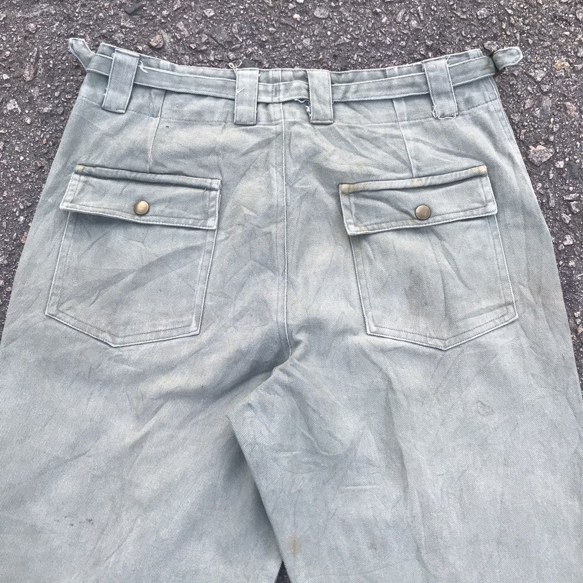 Japanese Brand Vintage Japanese Brand Dirty Buckle Side Trousers Pants Size US 32 / EU 48 - 13 Thumbnail