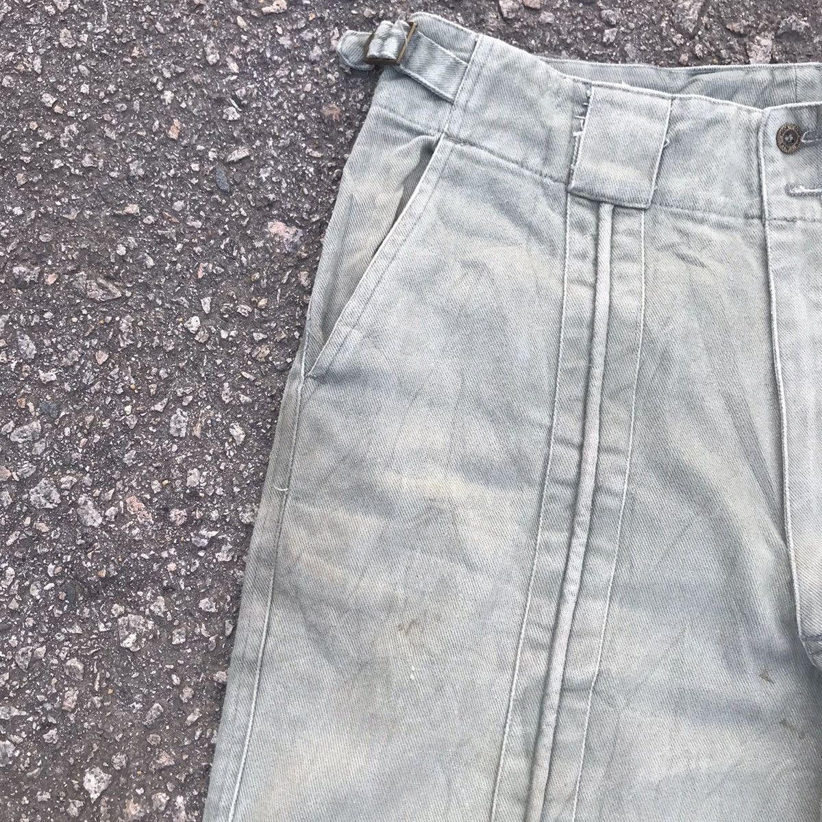 Japanese Brand Vintage Japanese Brand Dirty Buckle Side Trousers Pants Size US 32 / EU 48 - 4 Thumbnail