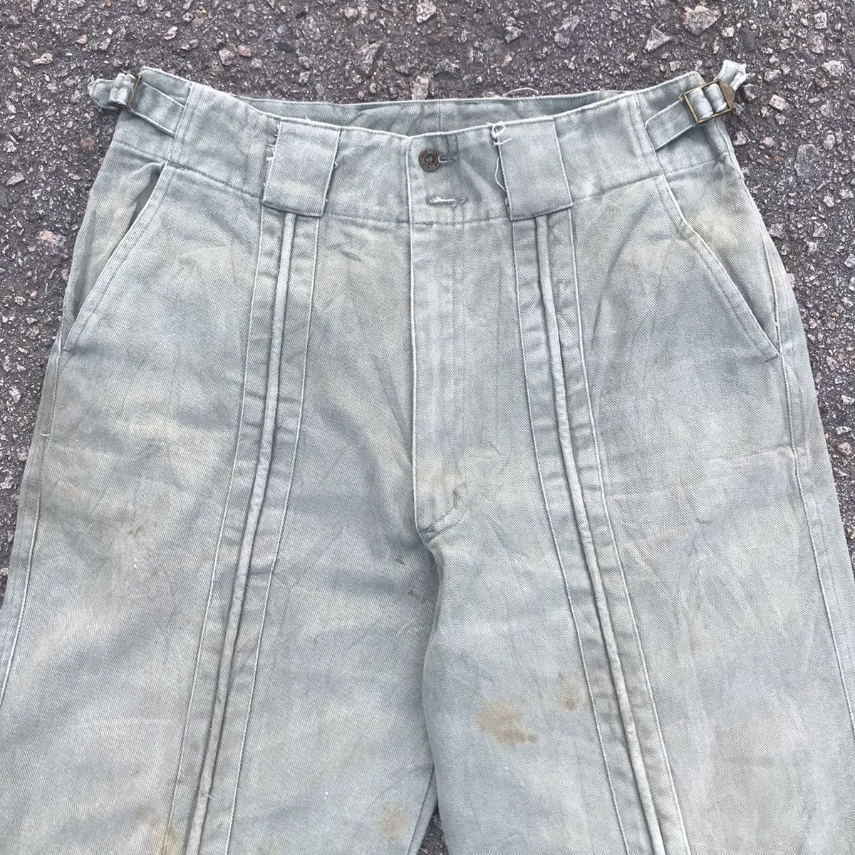 Japanese Brand Vintage Japanese Brand Dirty Buckle Side Trousers Pants Size US 32 / EU 48 - 2 Thumbnail