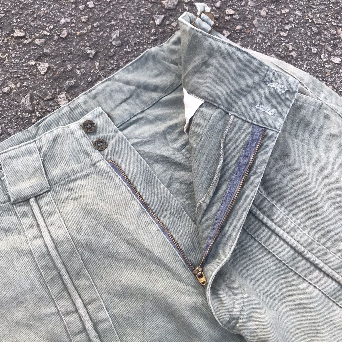 Japanese Brand Vintage Japanese Brand Dirty Buckle Side Trousers Pants Size US 32 / EU 48 - 10 Thumbnail