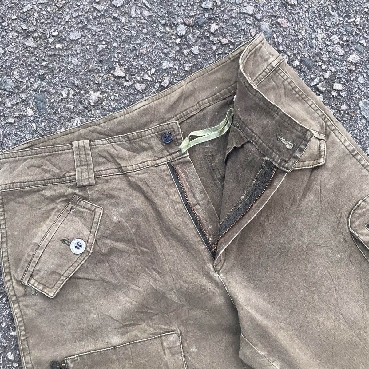 Japanese Brand Vintage Japanese Brand Faded Tactical Cargo Pants Size US 31 - 9 Thumbnail